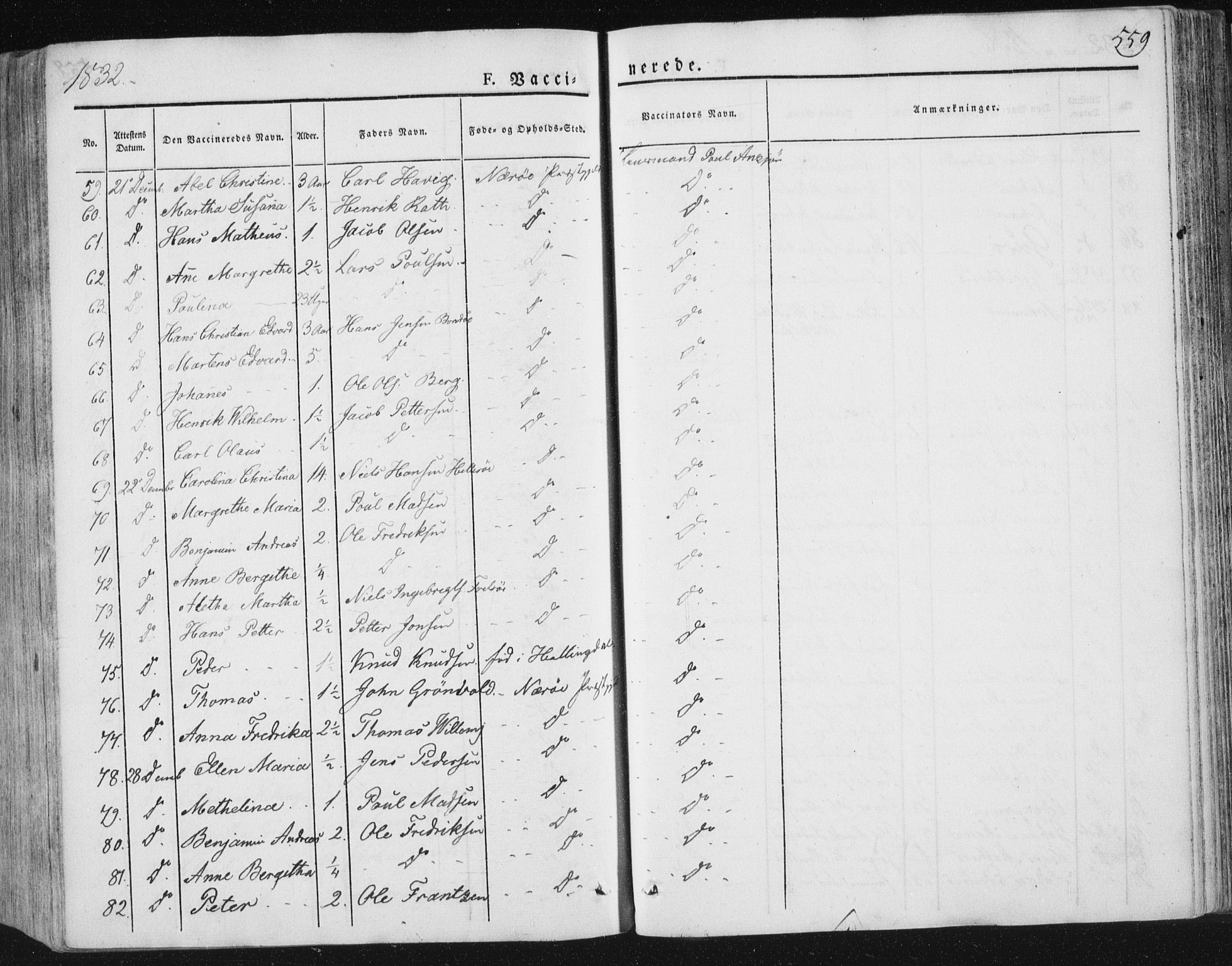 Ministerialprotokoller, klokkerbøker og fødselsregistre - Nord-Trøndelag, SAT/A-1458/784/L0669: Parish register (official) no. 784A04, 1829-1859, p. 559