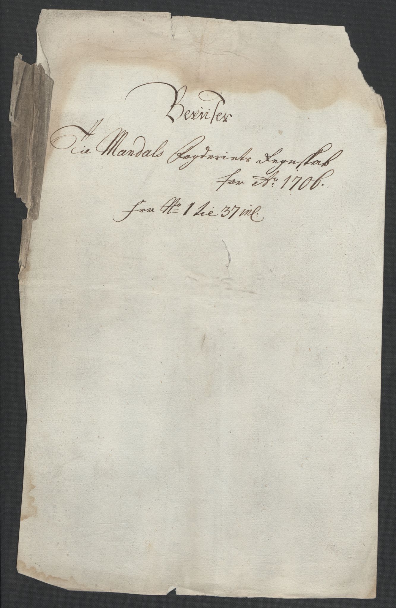 Rentekammeret inntil 1814, Reviderte regnskaper, Fogderegnskap, RA/EA-4092/R43/L2551: Fogderegnskap Lista og Mandal, 1705-1709, p. 256