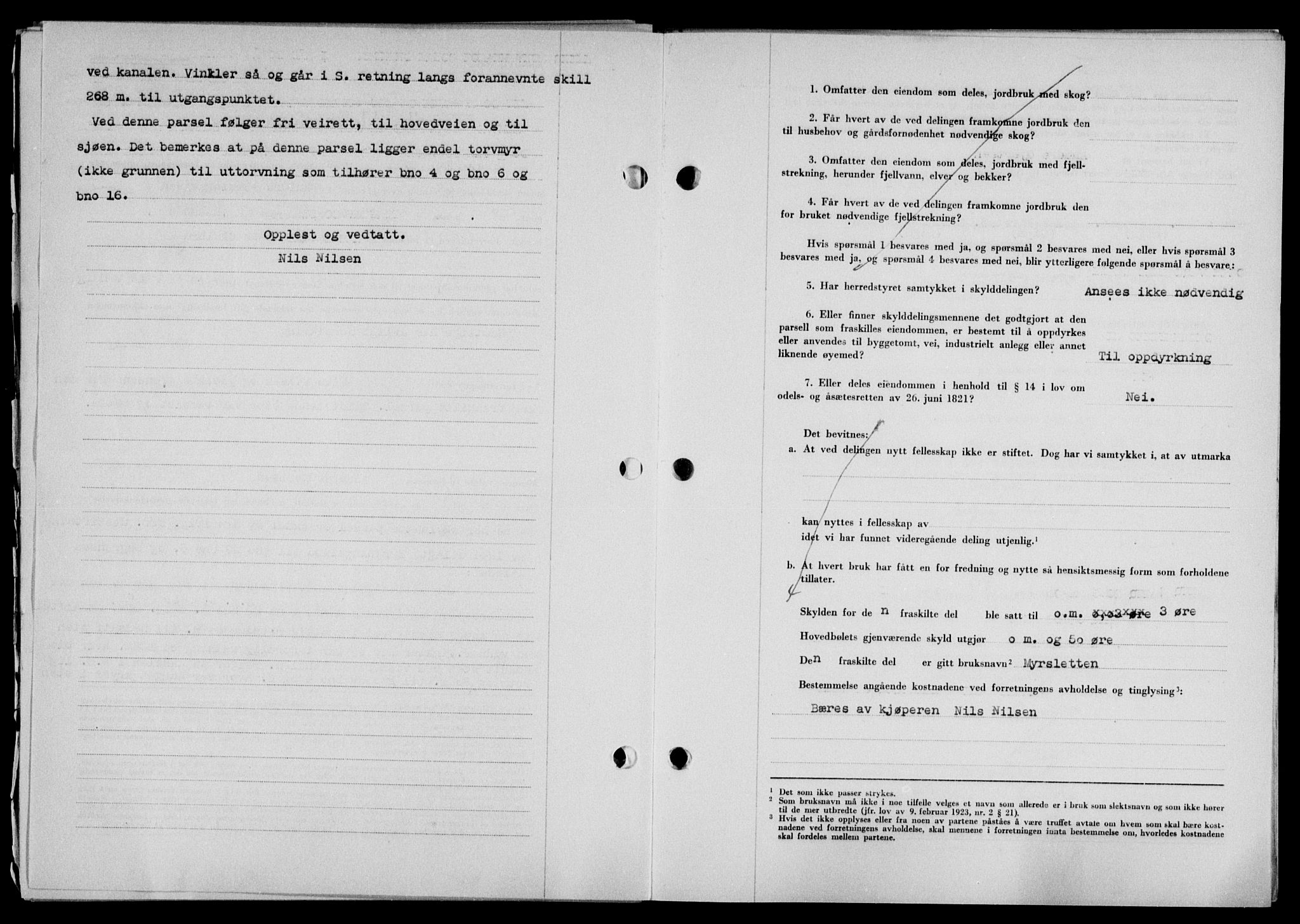 Lofoten sorenskriveri, SAT/A-0017/1/2/2C/L0019a: Mortgage book no. 19a, 1948-1948, Diary no: : 2600/1948