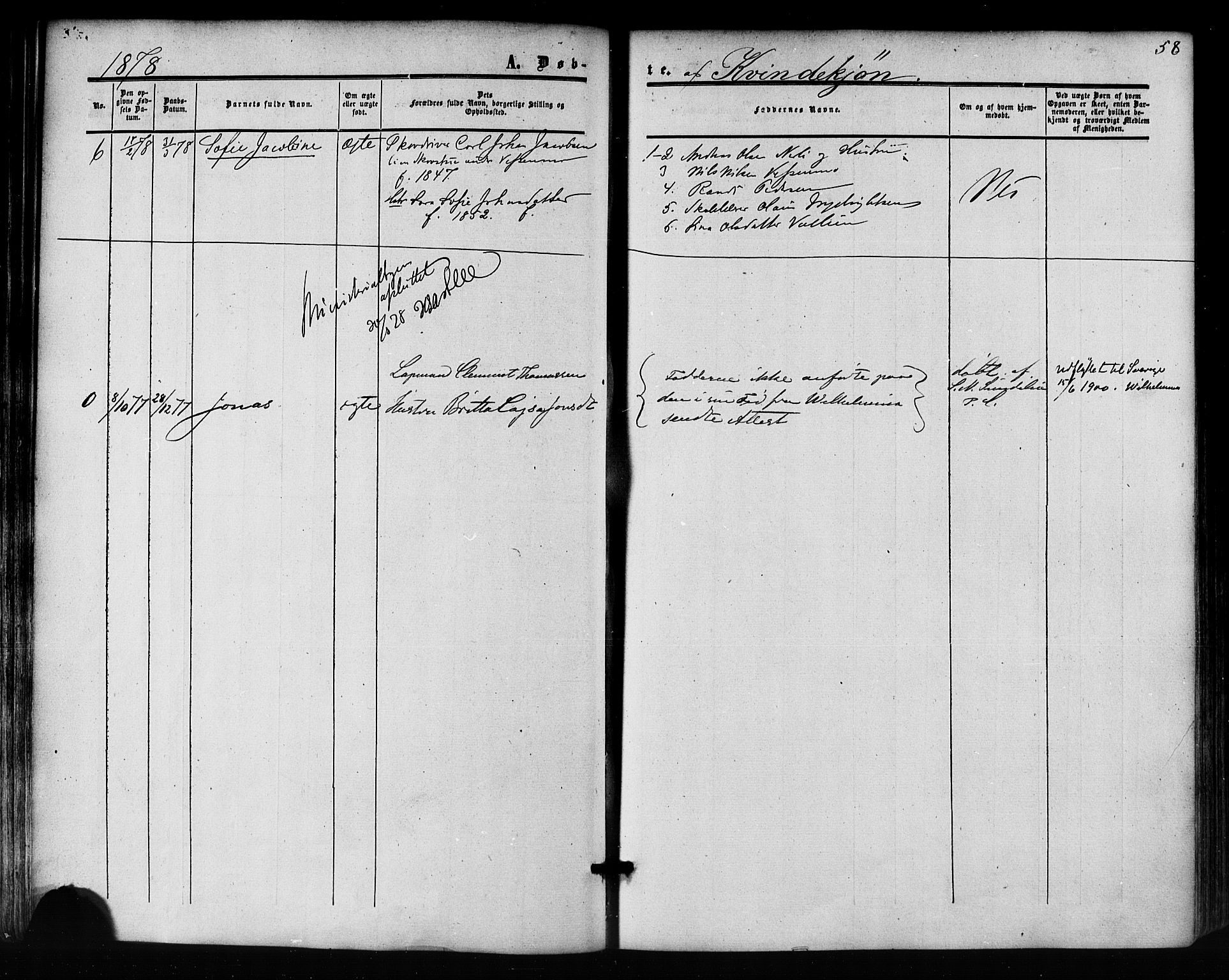 Ministerialprotokoller, klokkerbøker og fødselsregistre - Nordland, AV/SAT-A-1459/823/L0324: Parish register (official) no. 823A01, 1860-1878, p. 58