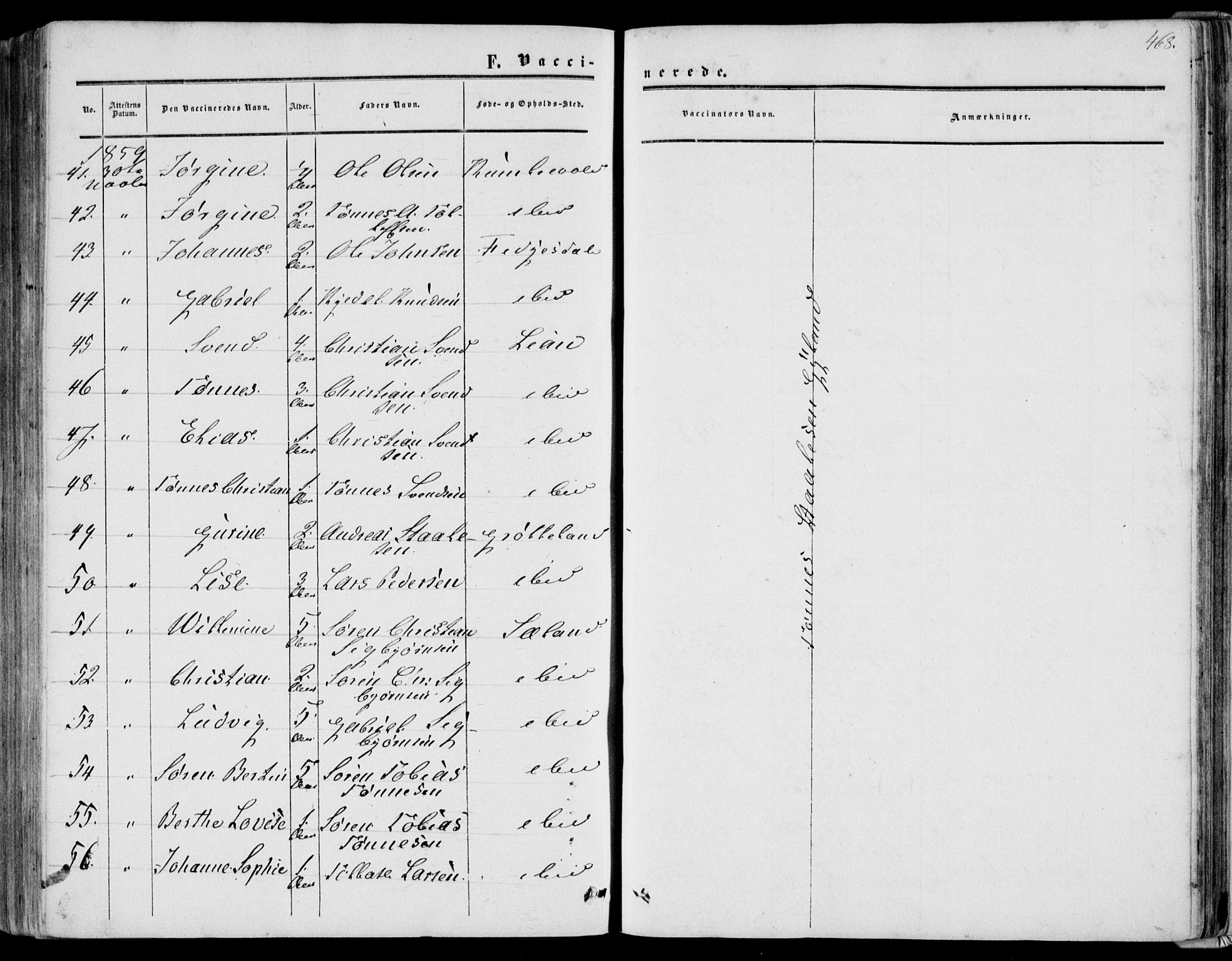 Bakke sokneprestkontor, AV/SAK-1111-0002/F/Fa/Fab/L0002: Parish register (official) no. A 2, 1855-1884, p. 468