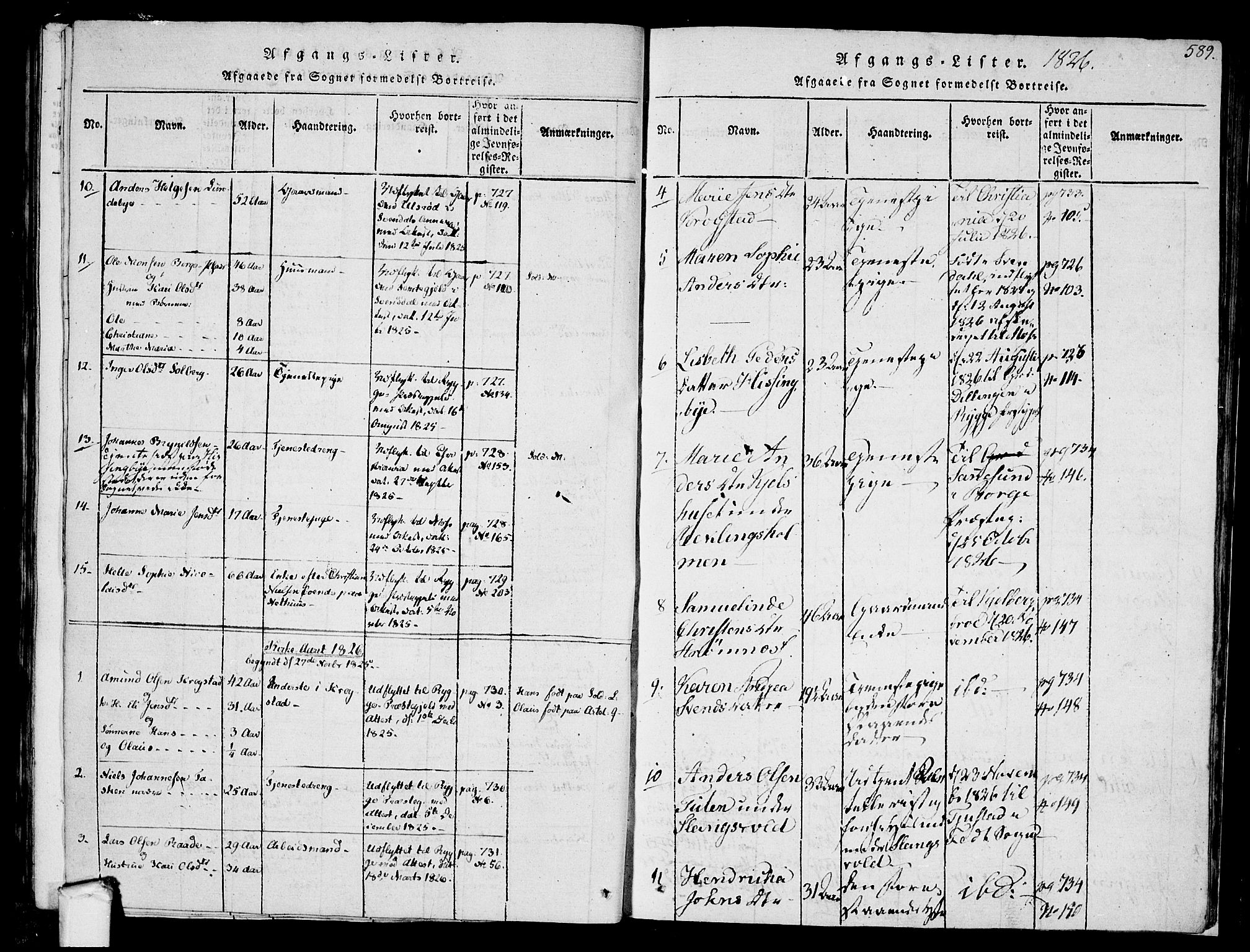 Råde prestekontor kirkebøker, SAO/A-2009/F/Fa/L0004: Parish register (official) no. 4, 1814-1830, p. 588-589