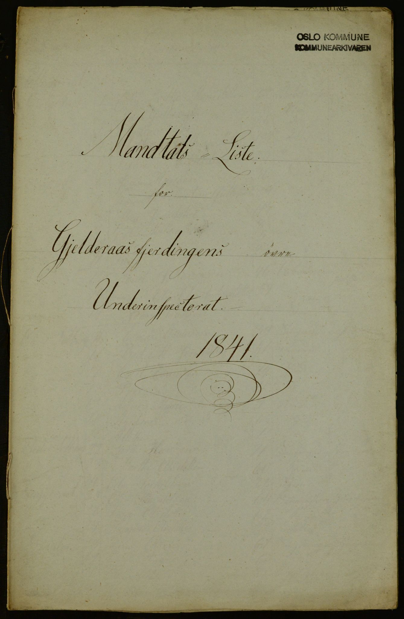 OBA, Census for Aker 1841, 1841