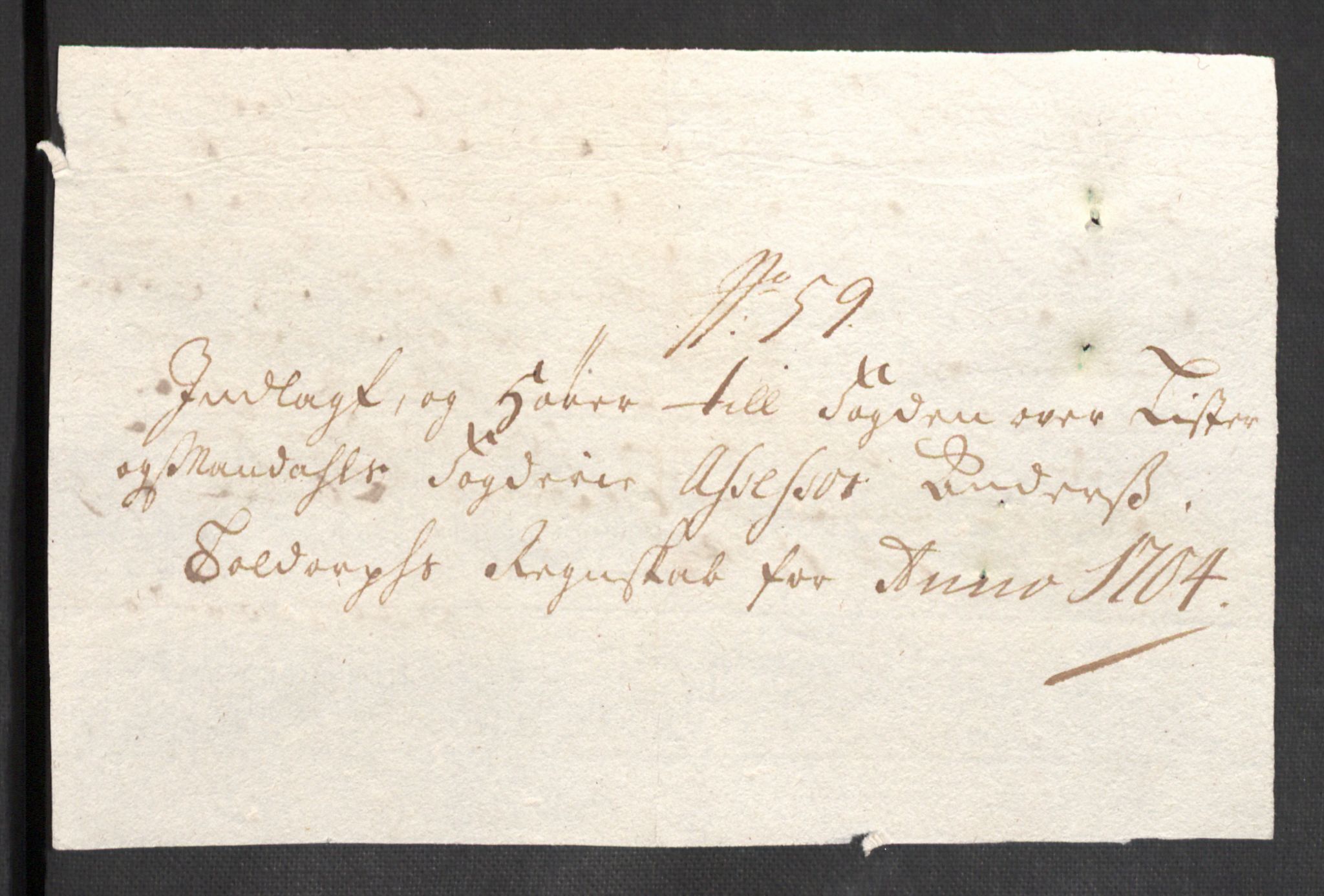 Rentekammeret inntil 1814, Reviderte regnskaper, Fogderegnskap, RA/EA-4092/R43/L2550: Fogderegnskap Lista og Mandal, 1703-1704, p. 442