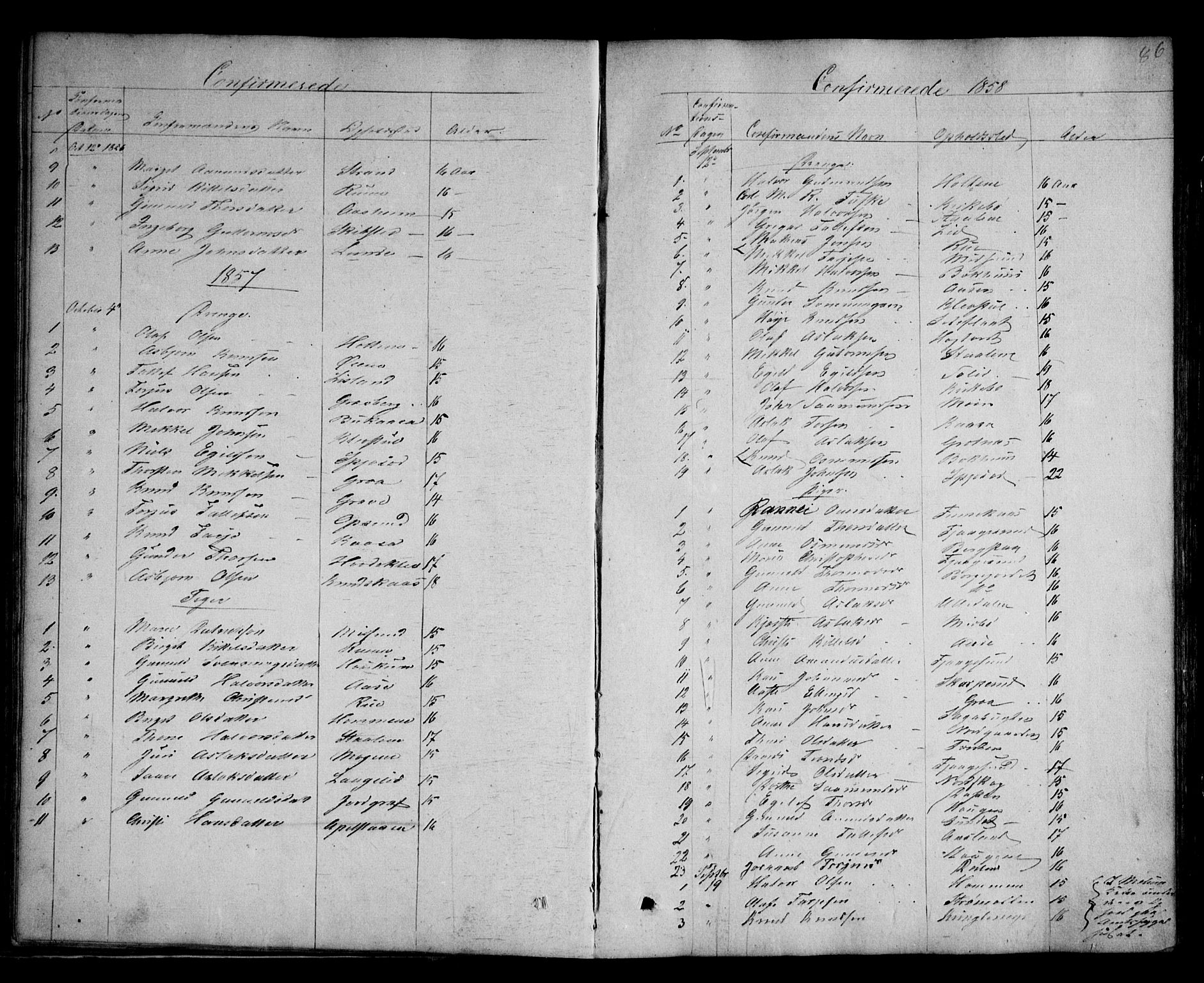 Kviteseid kirkebøker, SAKO/A-276/G/Ga/L0001: Parish register (copy) no. I 1, 1850-1893, p. 86