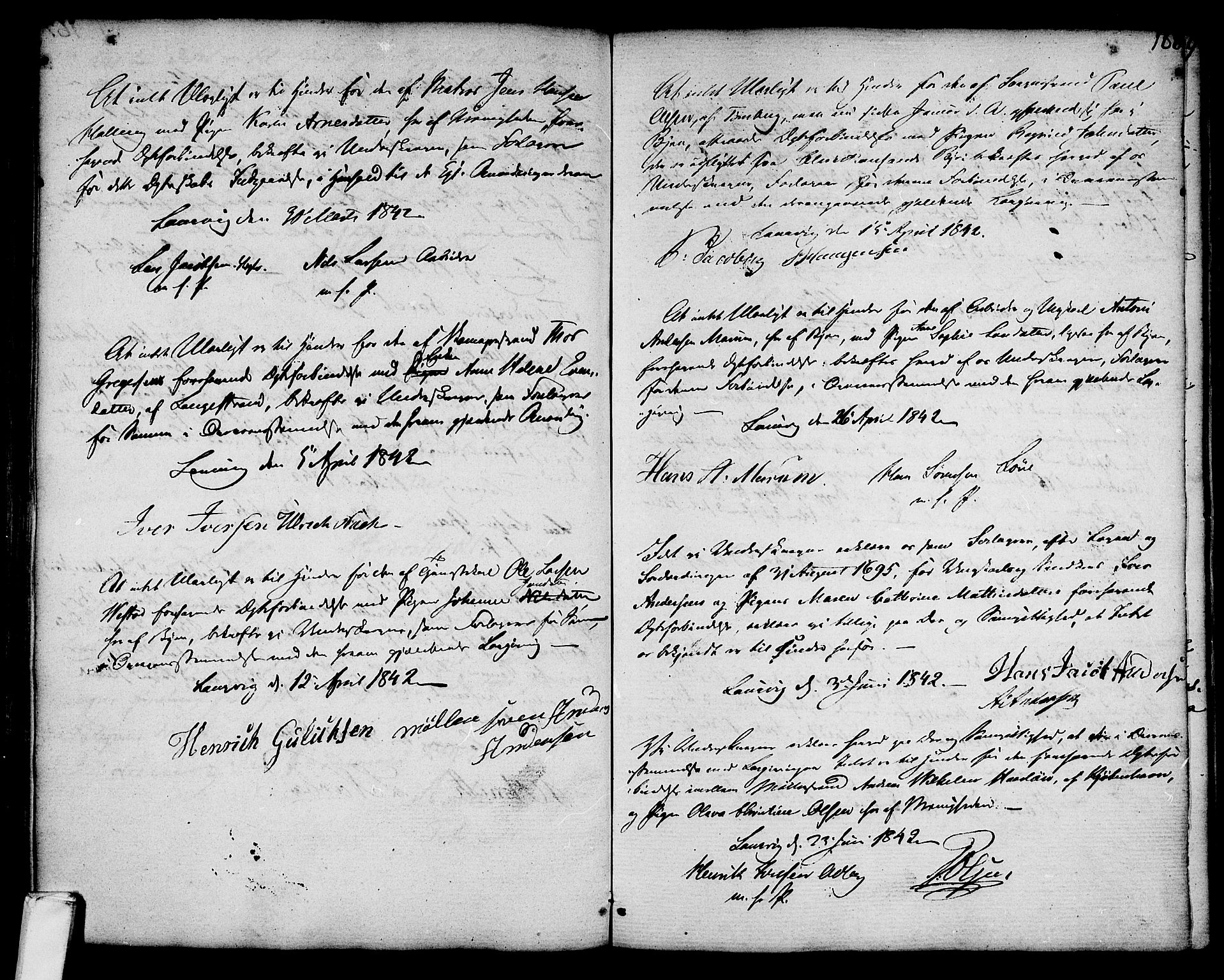 Larvik kirkebøker, SAKO/A-352/G/Ga/L0001: Parish register (copy) no. I 1, 1785-1807, p. 168