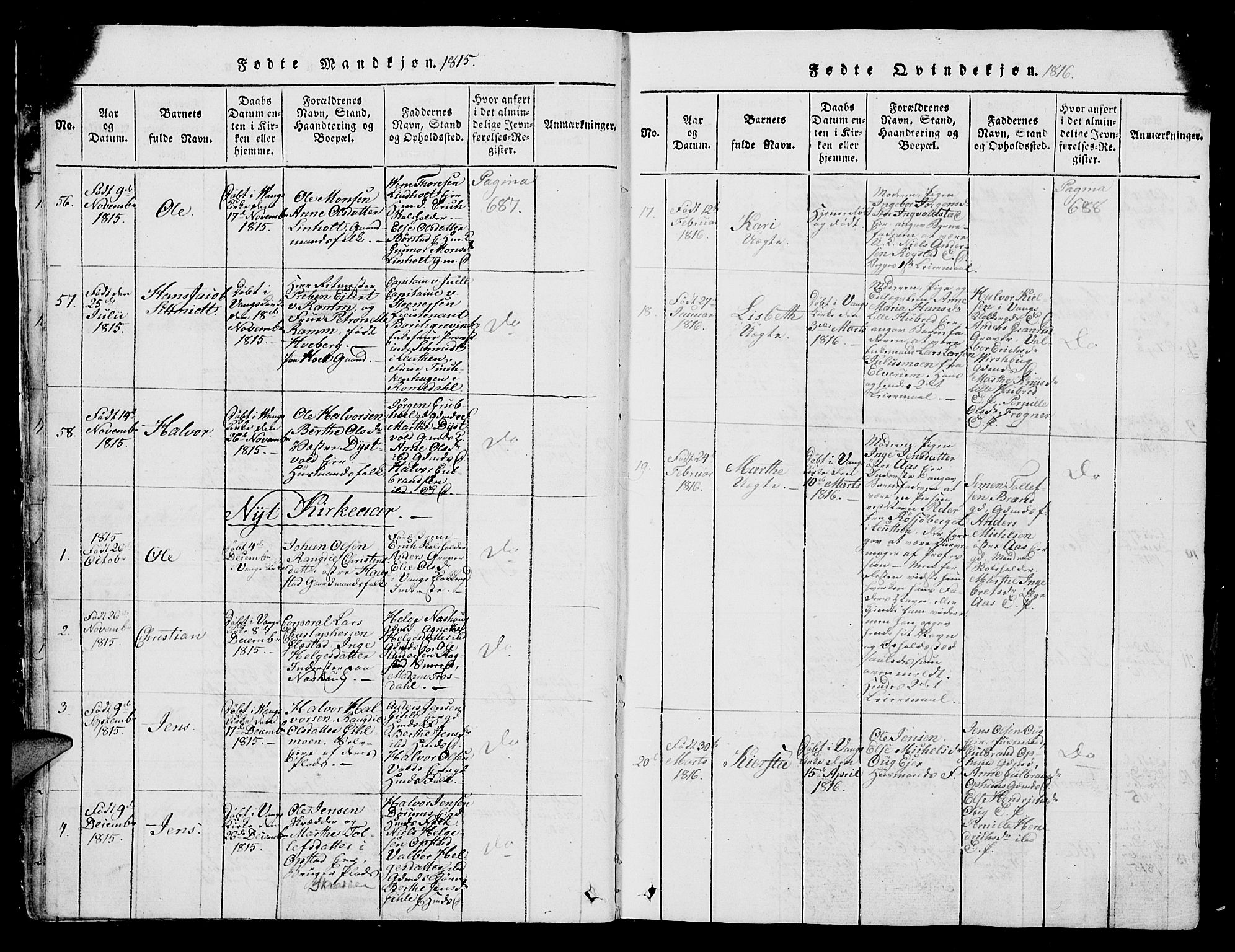 Vang prestekontor, Hedmark, SAH/PREST-008/H/Ha/Hab/L0004: Parish register (copy) no. 4, 1813-1827, p. 31-32
