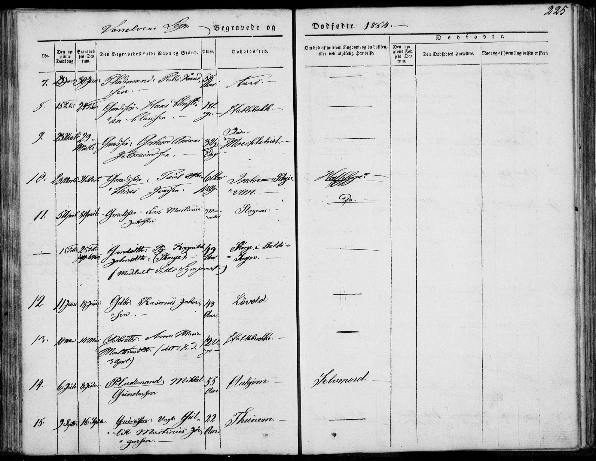Ministerialprotokoller, klokkerbøker og fødselsregistre - Møre og Romsdal, AV/SAT-A-1454/501/L0006: Parish register (official) no. 501A06, 1844-1868, p. 225