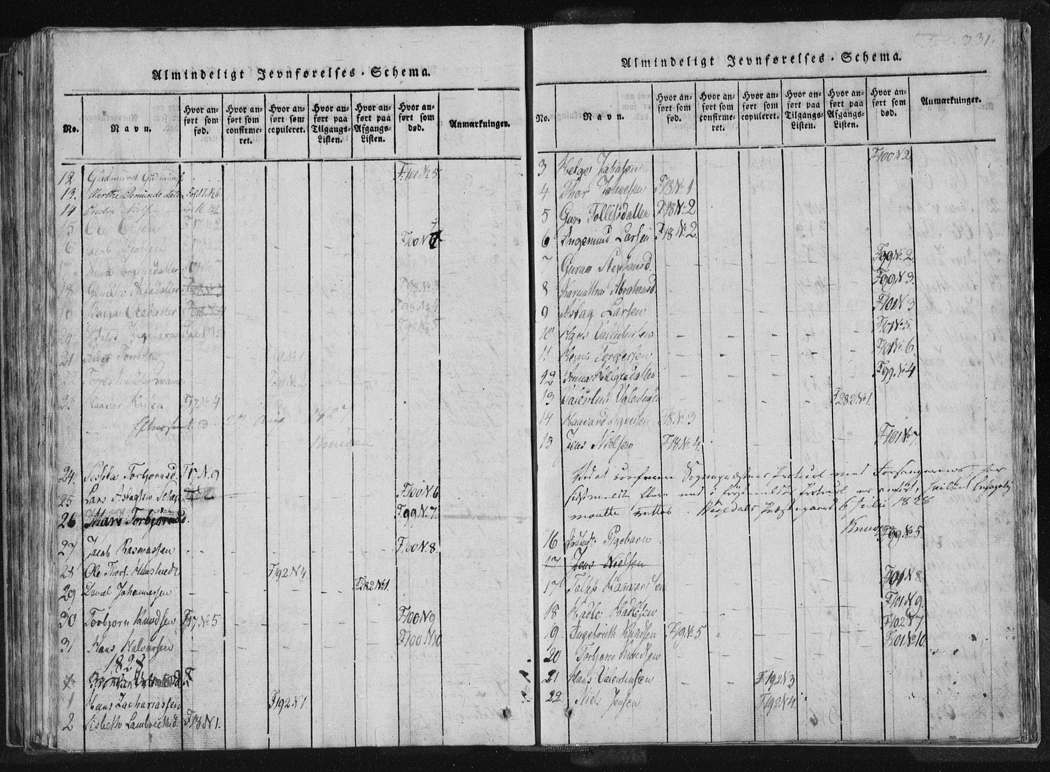 Vikedal sokneprestkontor, AV/SAST-A-101840/01/IV: Parish register (official) no. A 4, 1816-1850, p. 331