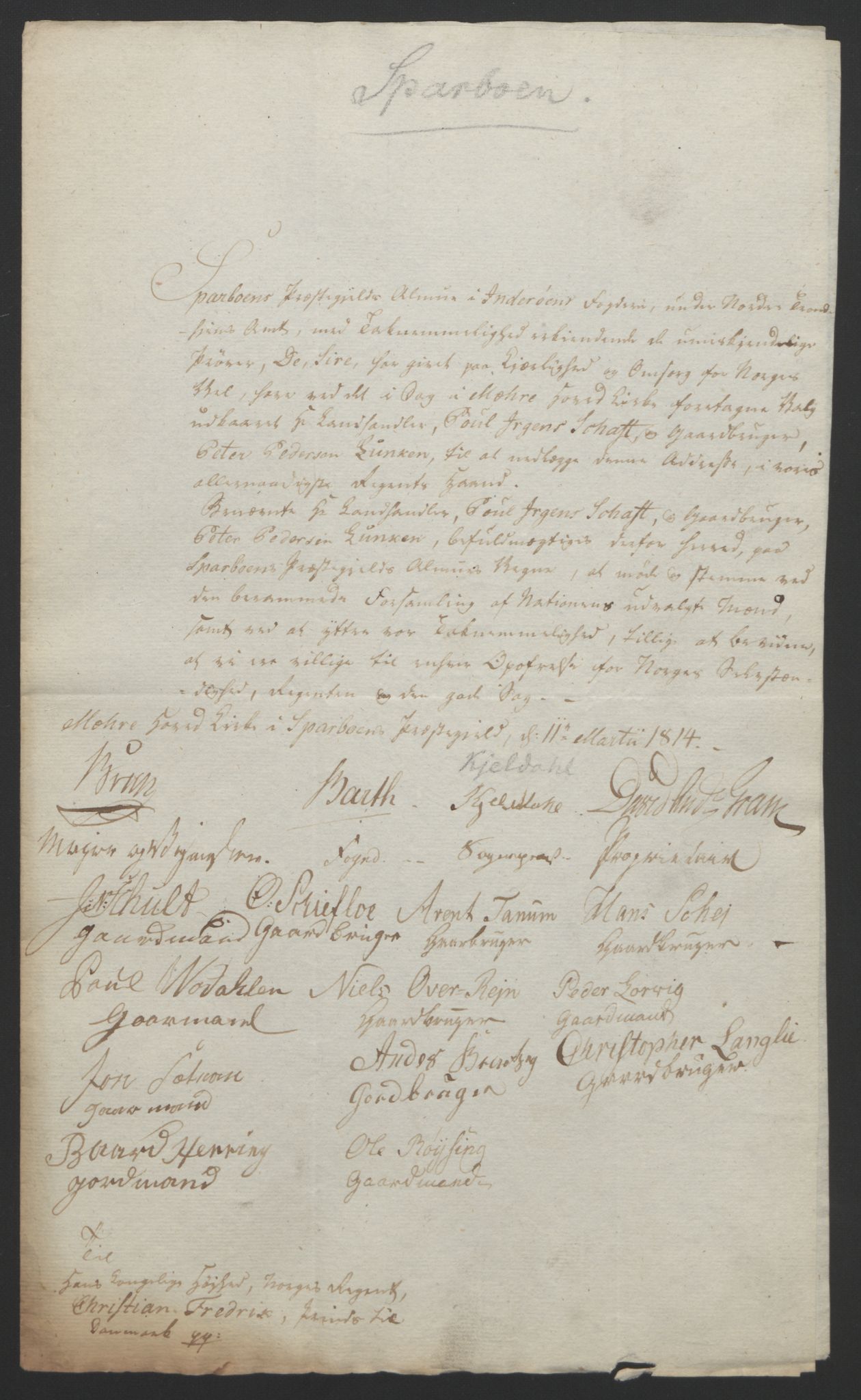 Statsrådssekretariatet, RA/S-1001/D/Db/L0008: Fullmakter for Eidsvollsrepresentantene i 1814. , 1814, p. 480