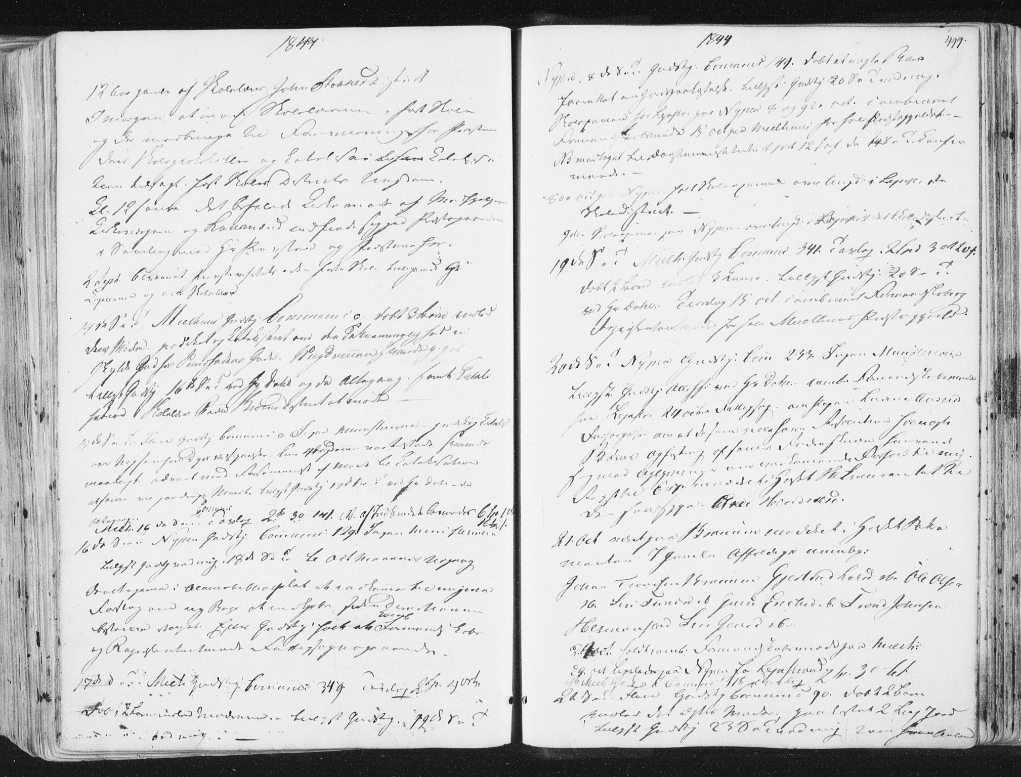 Ministerialprotokoller, klokkerbøker og fødselsregistre - Sør-Trøndelag, SAT/A-1456/691/L1074: Parish register (official) no. 691A06, 1842-1852, p. 499