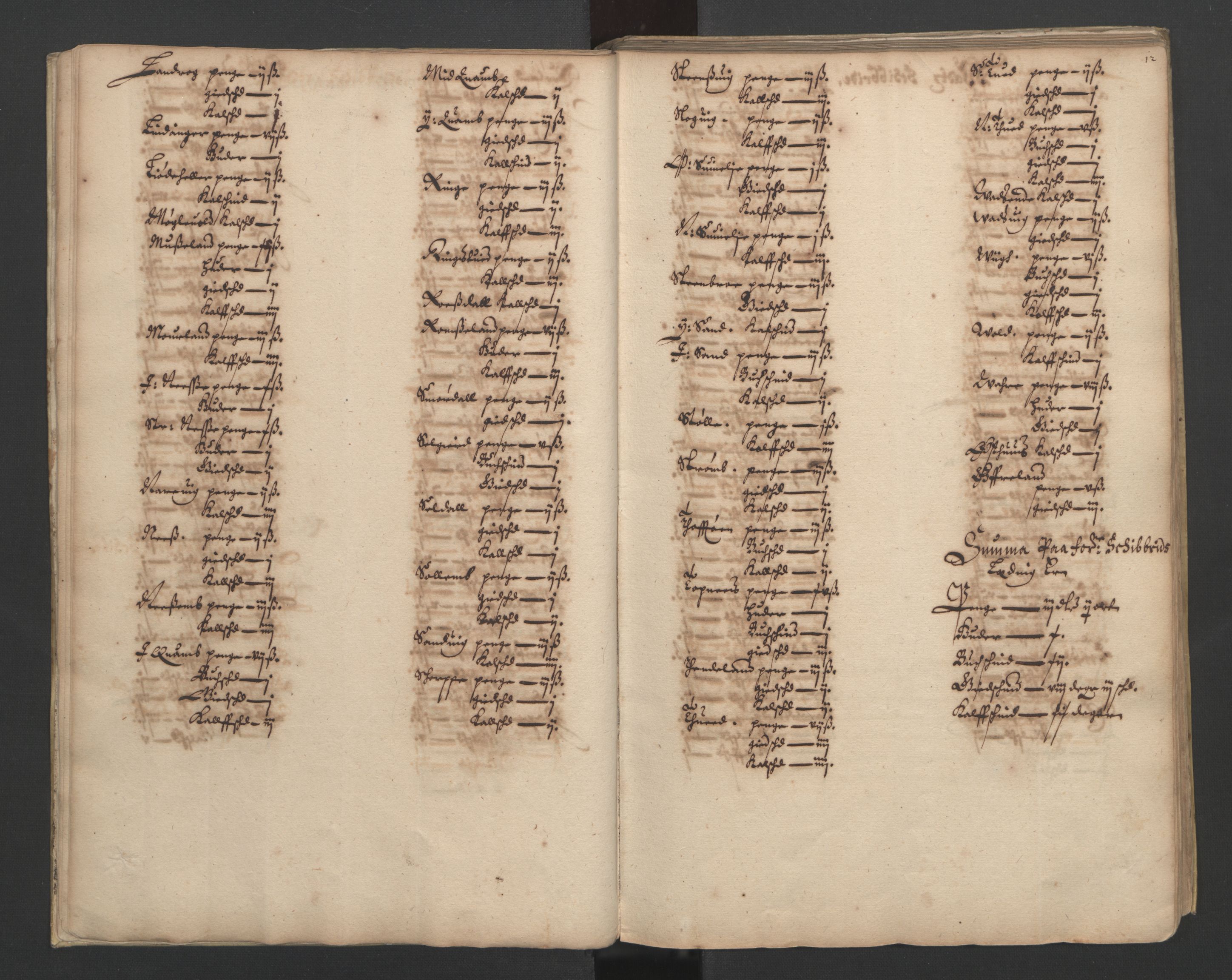 Rentekammeret inntil 1814, Realistisk ordnet avdeling, AV/RA-EA-4070/L/L0023/0002: Stavanger lagdømme: / [B]: Kronens jordebok., 1661, p. 11b-12a