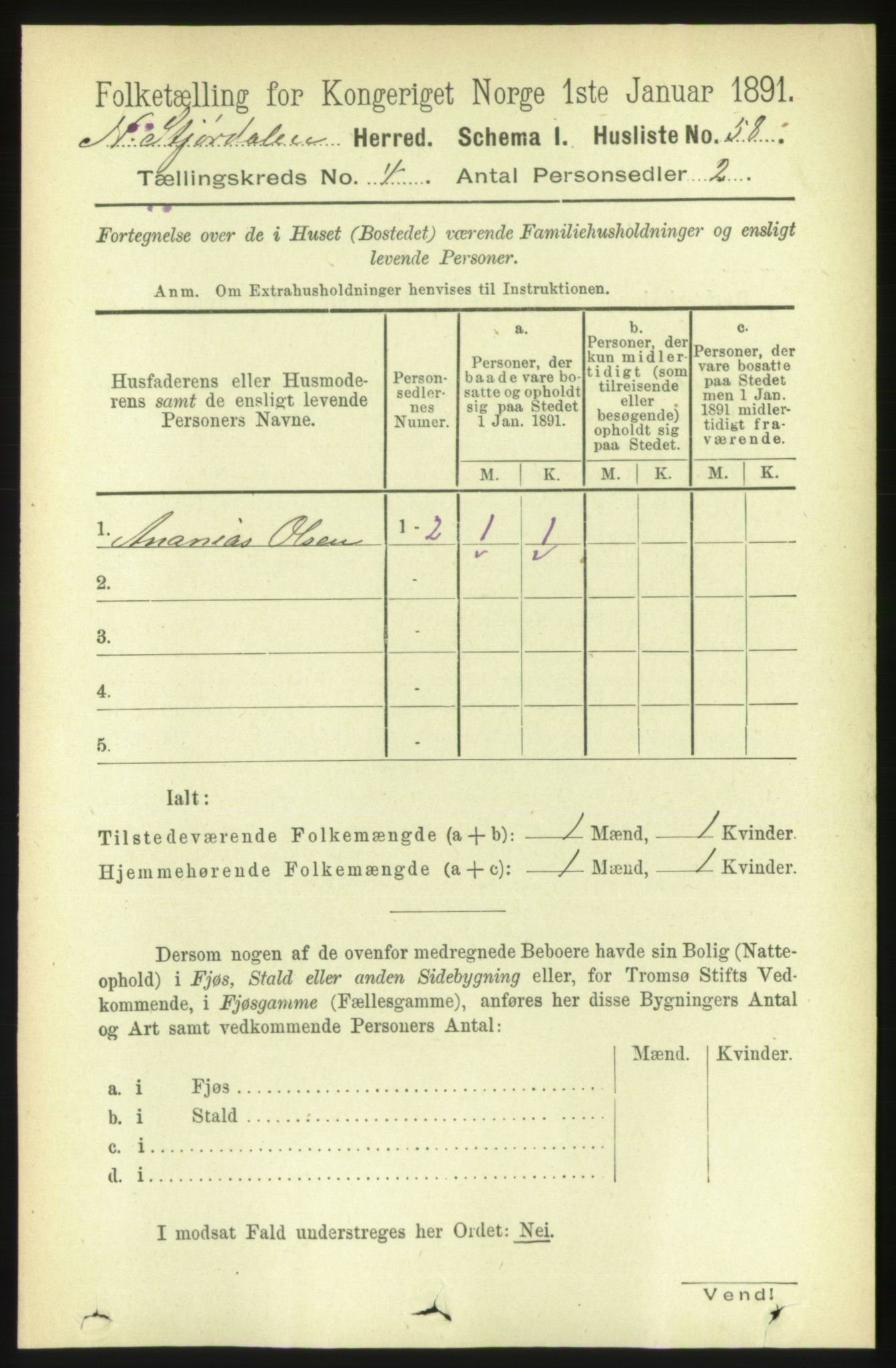 RA, 1891 census for 1714 Nedre Stjørdal, 1891, p. 1626