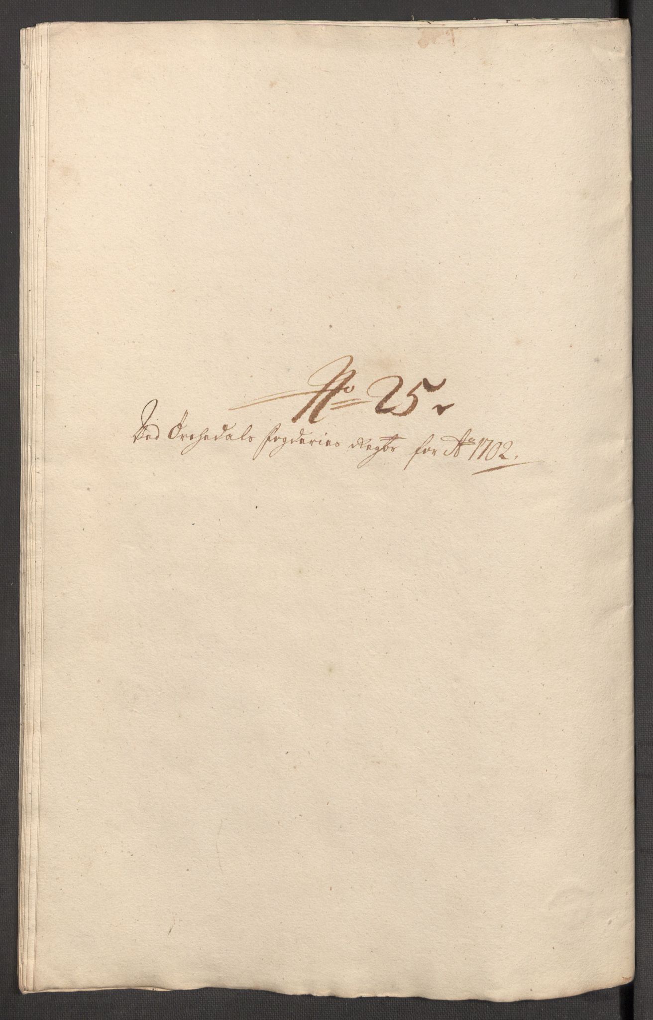 Rentekammeret inntil 1814, Reviderte regnskaper, Fogderegnskap, AV/RA-EA-4092/R60/L3952: Fogderegnskap Orkdal og Gauldal, 1702, p. 200