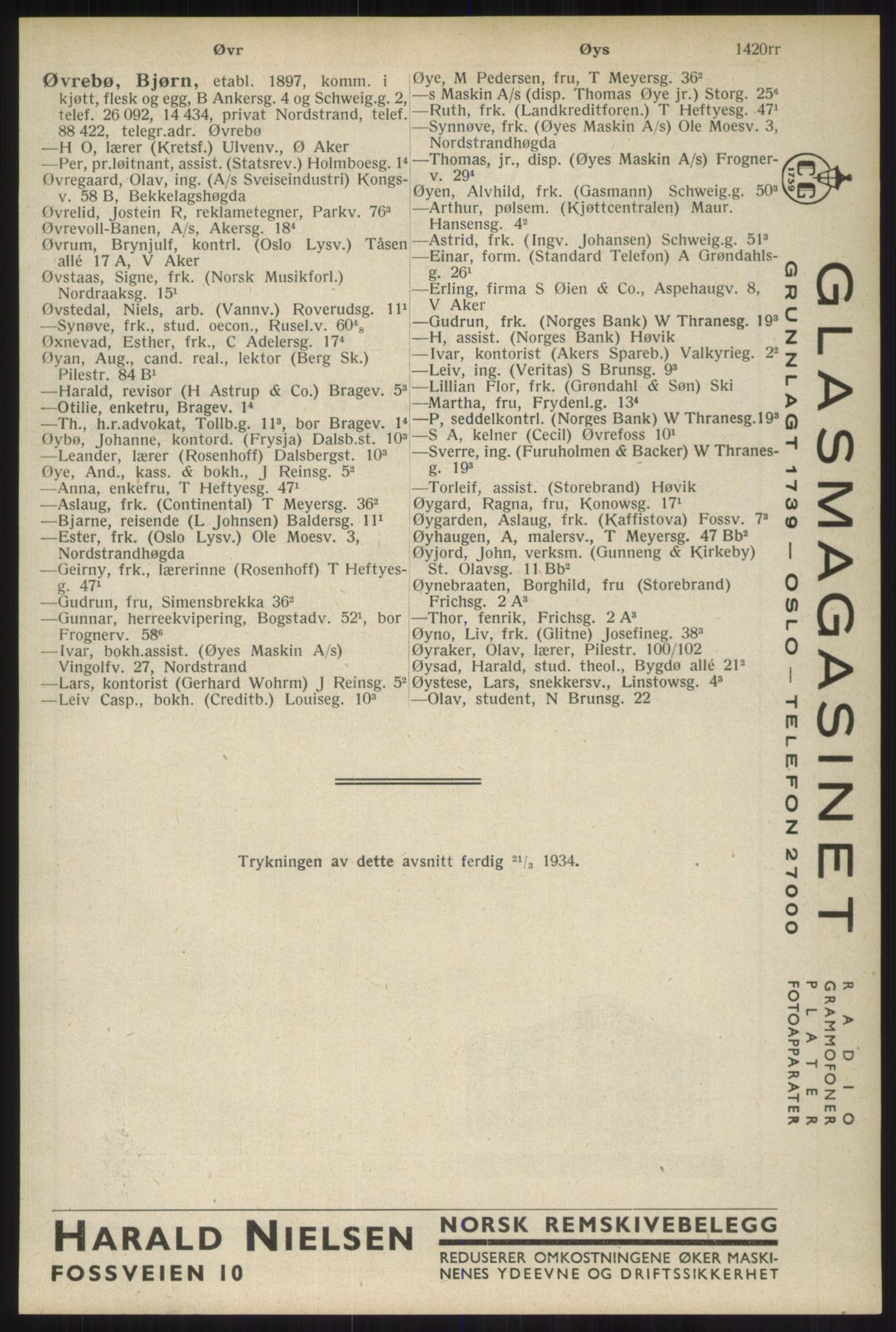 Kristiania/Oslo adressebok, PUBL/-, 1934, p. 1420