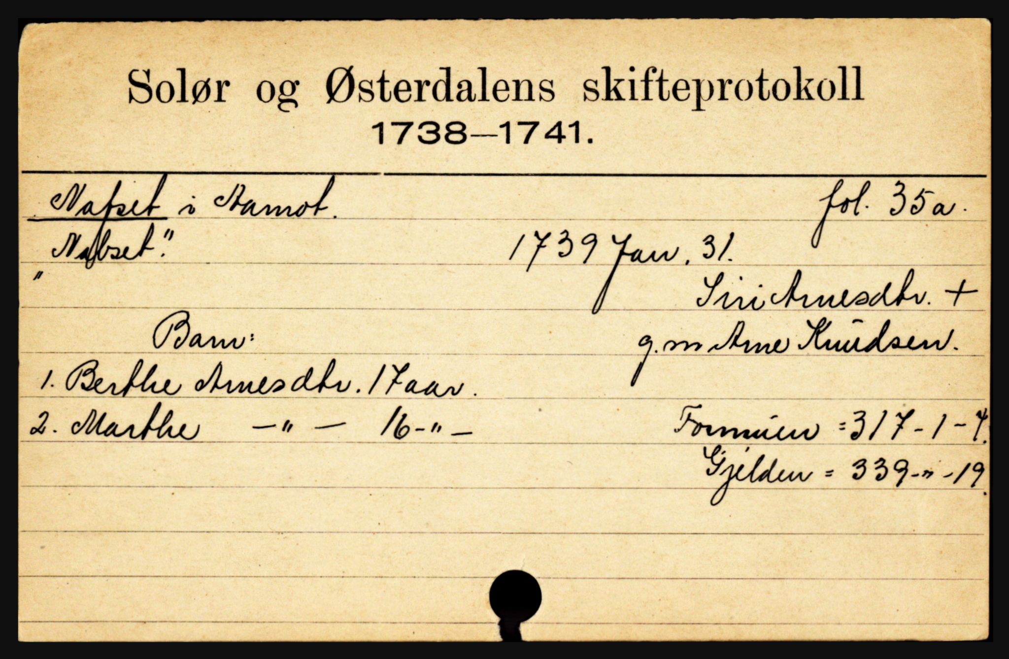 Solør og Østerdalen sorenskriveri, SAH/TING-024/J, 1716-1774, p. 4079