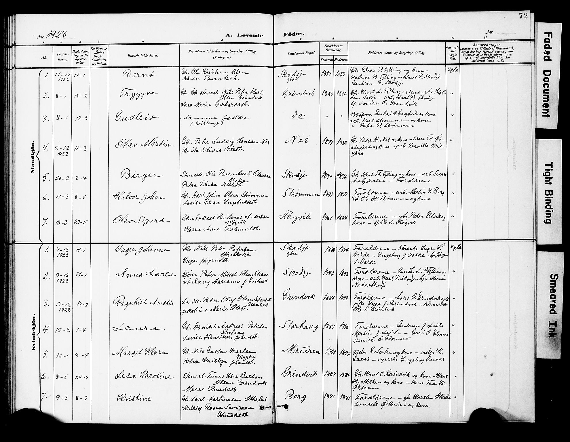 Ministerialprotokoller, klokkerbøker og fødselsregistre - Møre og Romsdal, AV/SAT-A-1454/524/L0366: Parish register (copy) no. 524C07, 1900-1931, p. 72