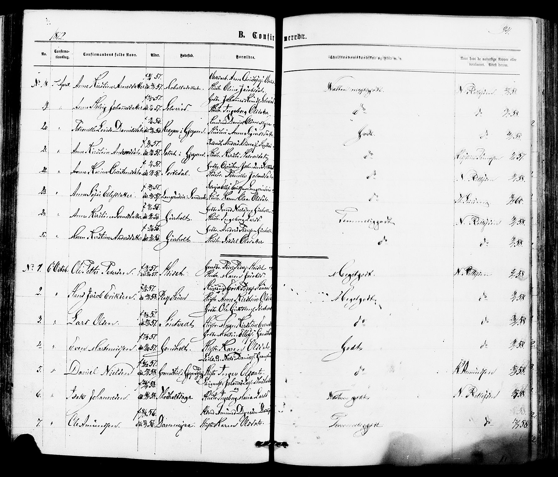 Siljan kirkebøker, AV/SAKO-A-300/F/Fa/L0002: Parish register (official) no. 2, 1870-1895, p. 94