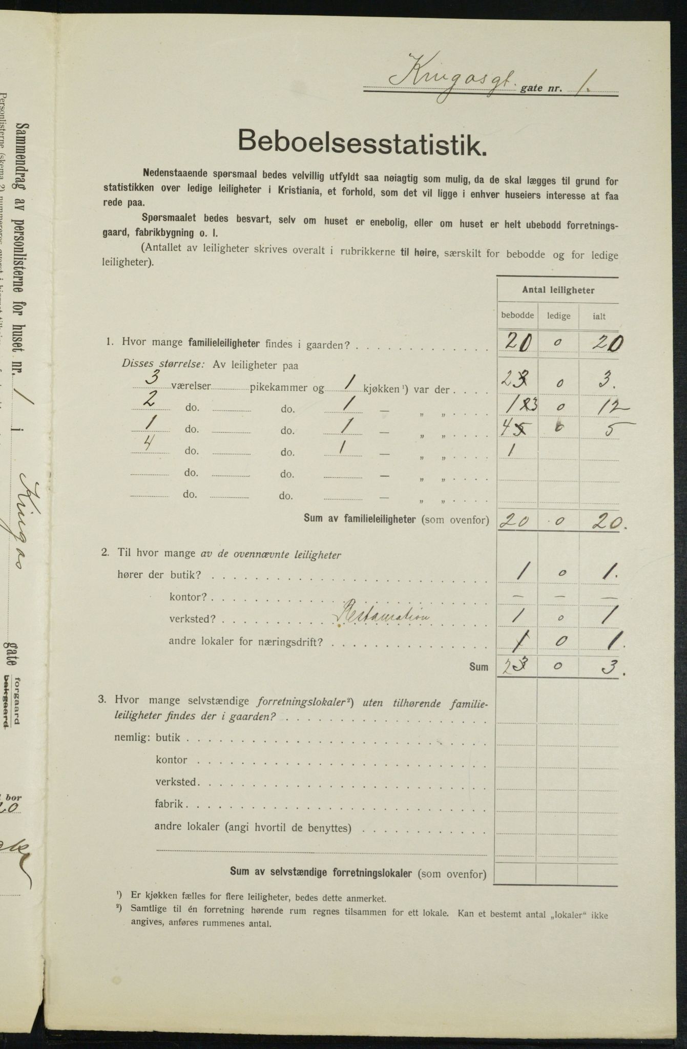 OBA, Municipal Census 1913 for Kristiania, 1913, p. 49265