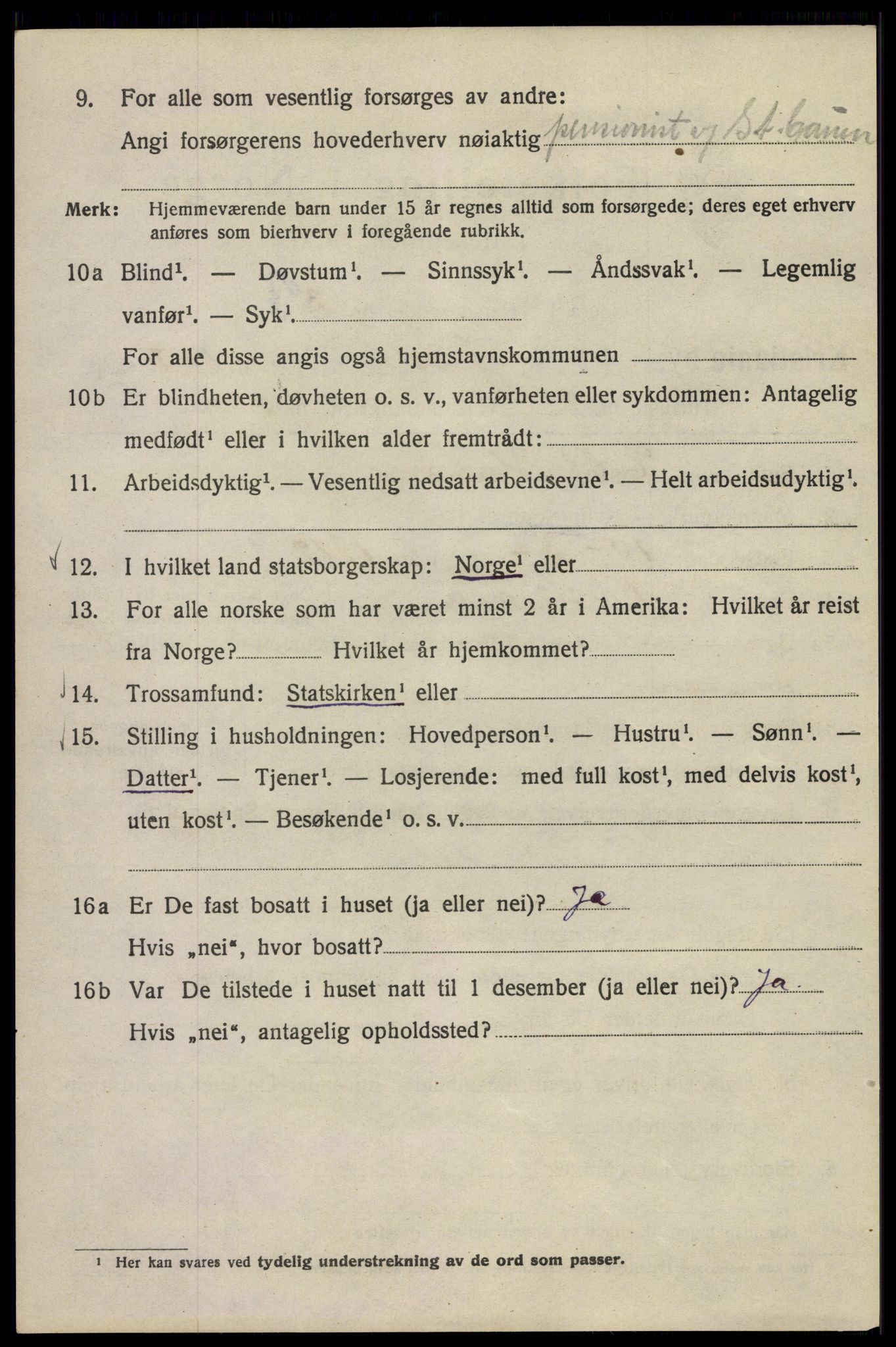 SAO, 1920 census for Kristiania, 1920, p. 316548