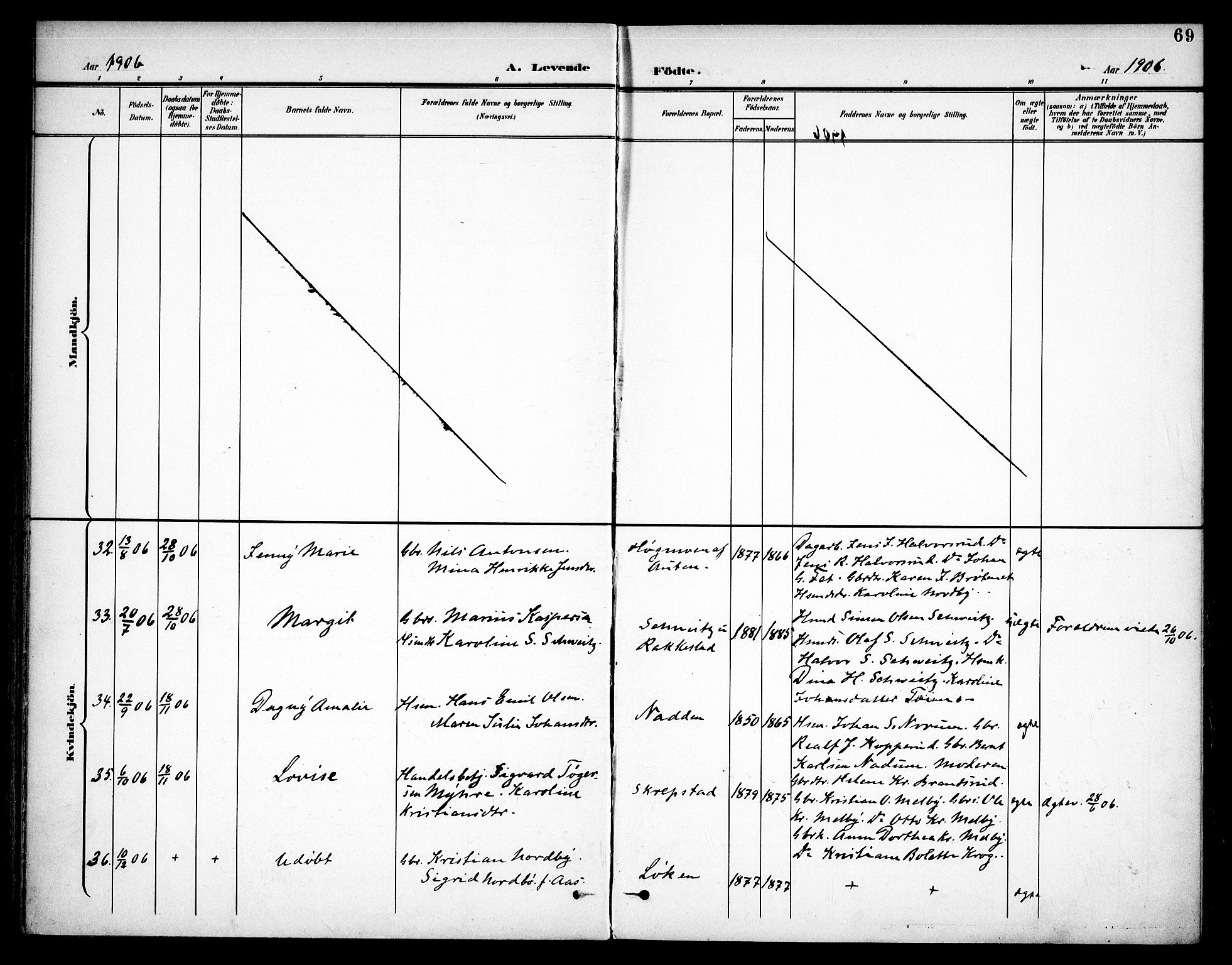 Høland prestekontor Kirkebøker, AV/SAO-A-10346a/F/Fa/L0015: Parish register (official) no. I 15, 1897-1912, p. 69