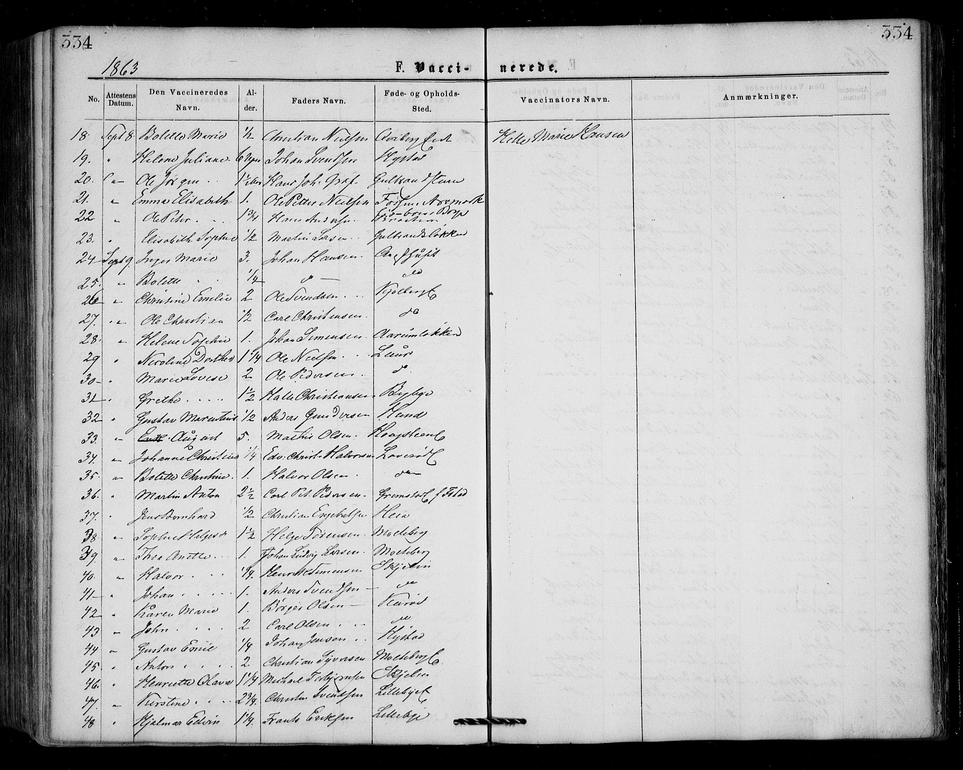 Borge prestekontor Kirkebøker, SAO/A-10903/F/Fa/L0006: Parish register (official) no. I 6, 1861-1874, p. 334