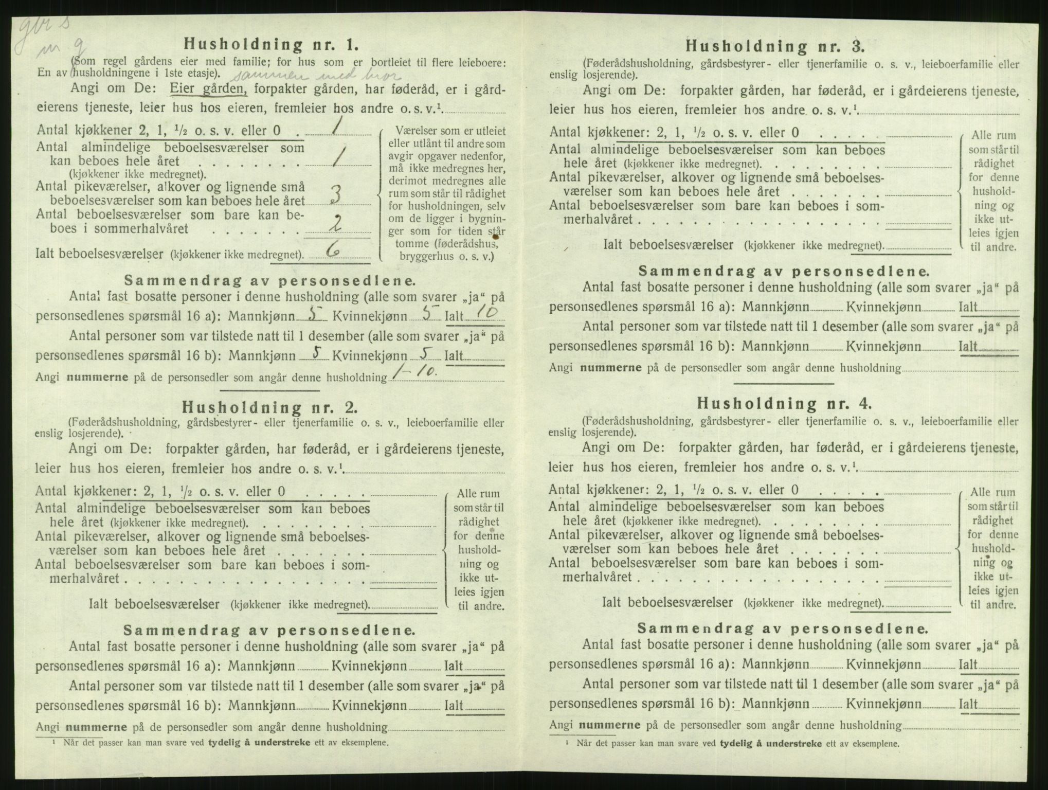 SAT, 1920 census for Brønnøy, 1920, p. 133