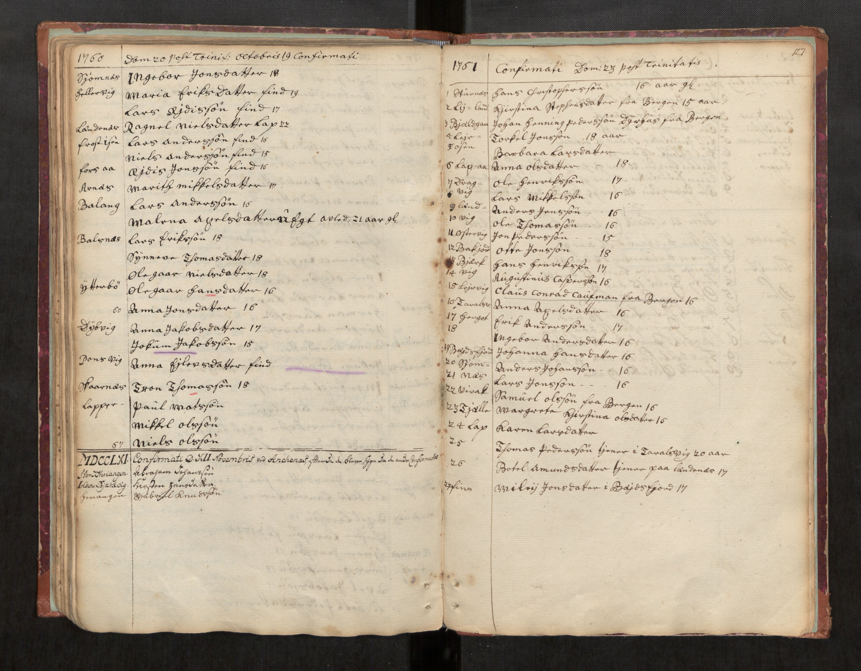 Ministerialprotokoller, klokkerbøker og fødselsregistre - Nordland, AV/SAT-A-1459/863/L0891: Parish register (official) no. 863A03, 1748-1764, p. 127