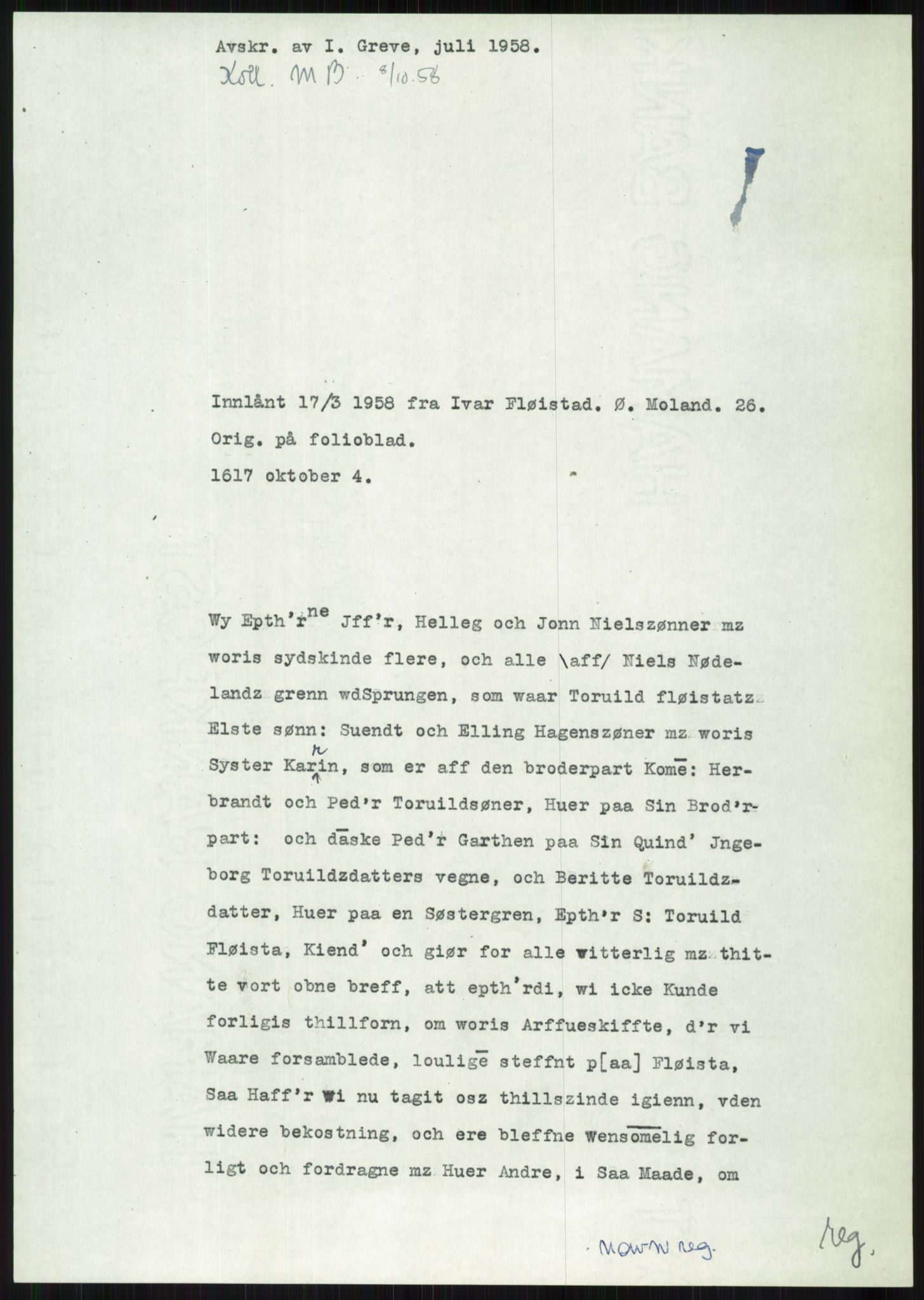 Samlinger til kildeutgivelse, Diplomavskriftsamlingen, AV/RA-EA-4053/H/Ha, p. 2092