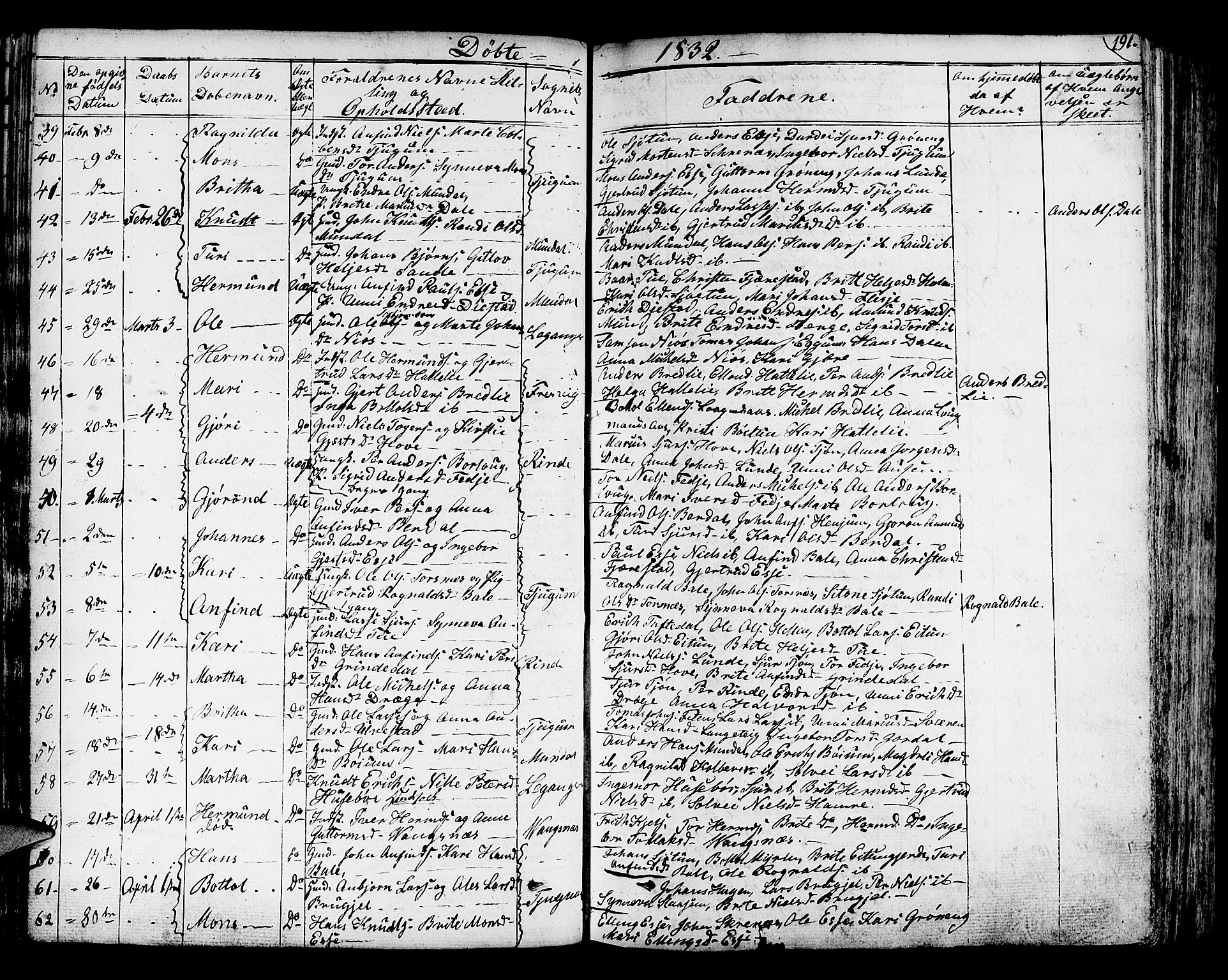 Leikanger sokneprestembete, AV/SAB-A-81001/H/Haa/Haaa/L0006: Parish register (official) no. A 6, 1810-1838, p. 191