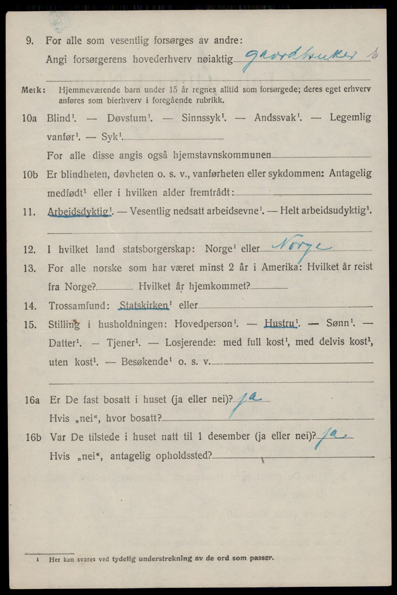 SAST, 1920 census for Ogna, 1920, p. 490