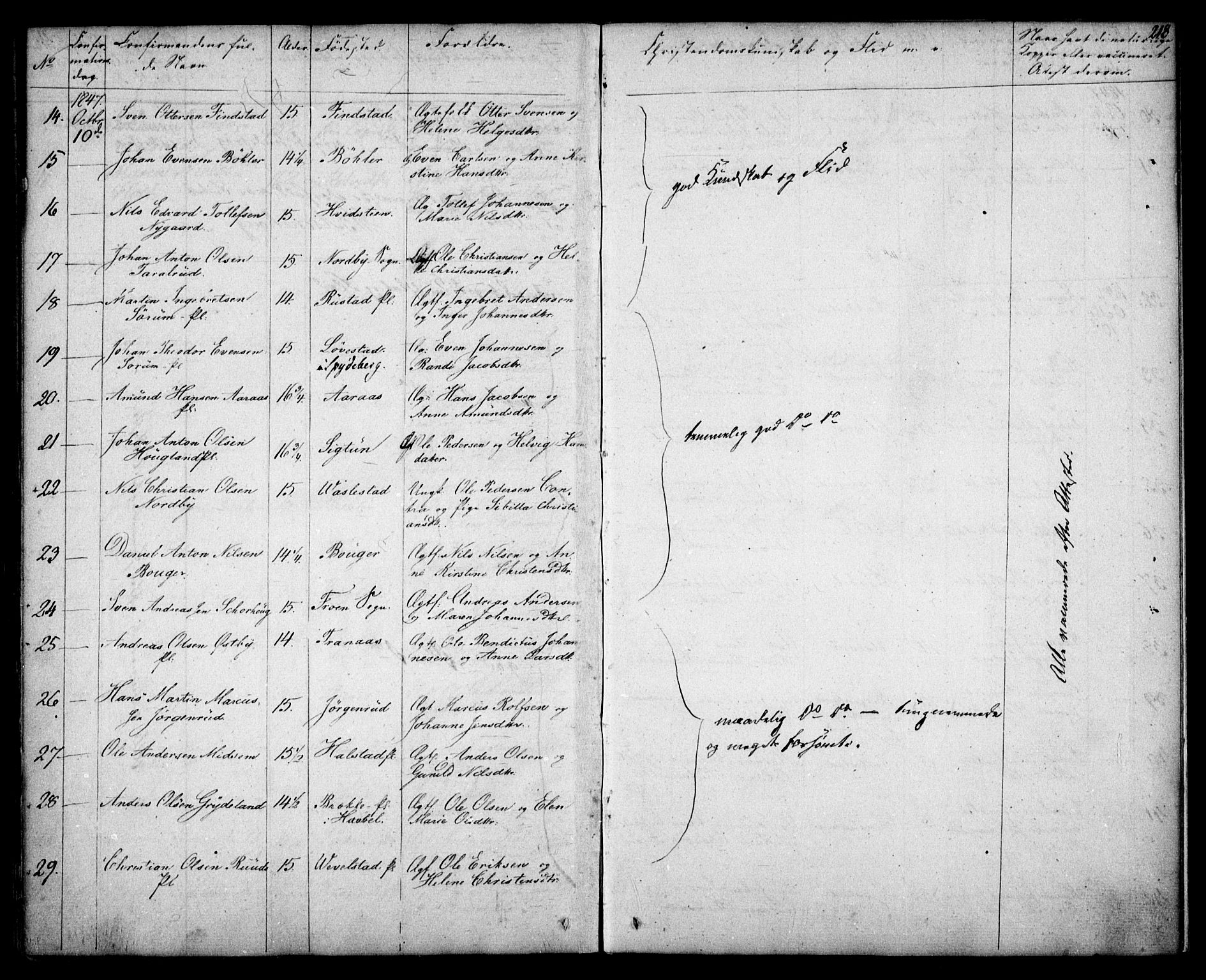 Kråkstad prestekontor Kirkebøker, SAO/A-10125a/F/Fa/L0005: Parish register (official) no. I 5, 1837-1847, p. 218