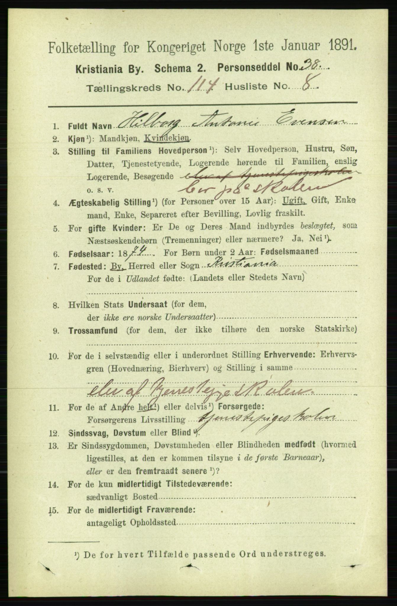 RA, 1891 census for 0301 Kristiania, 1891, p. 60981