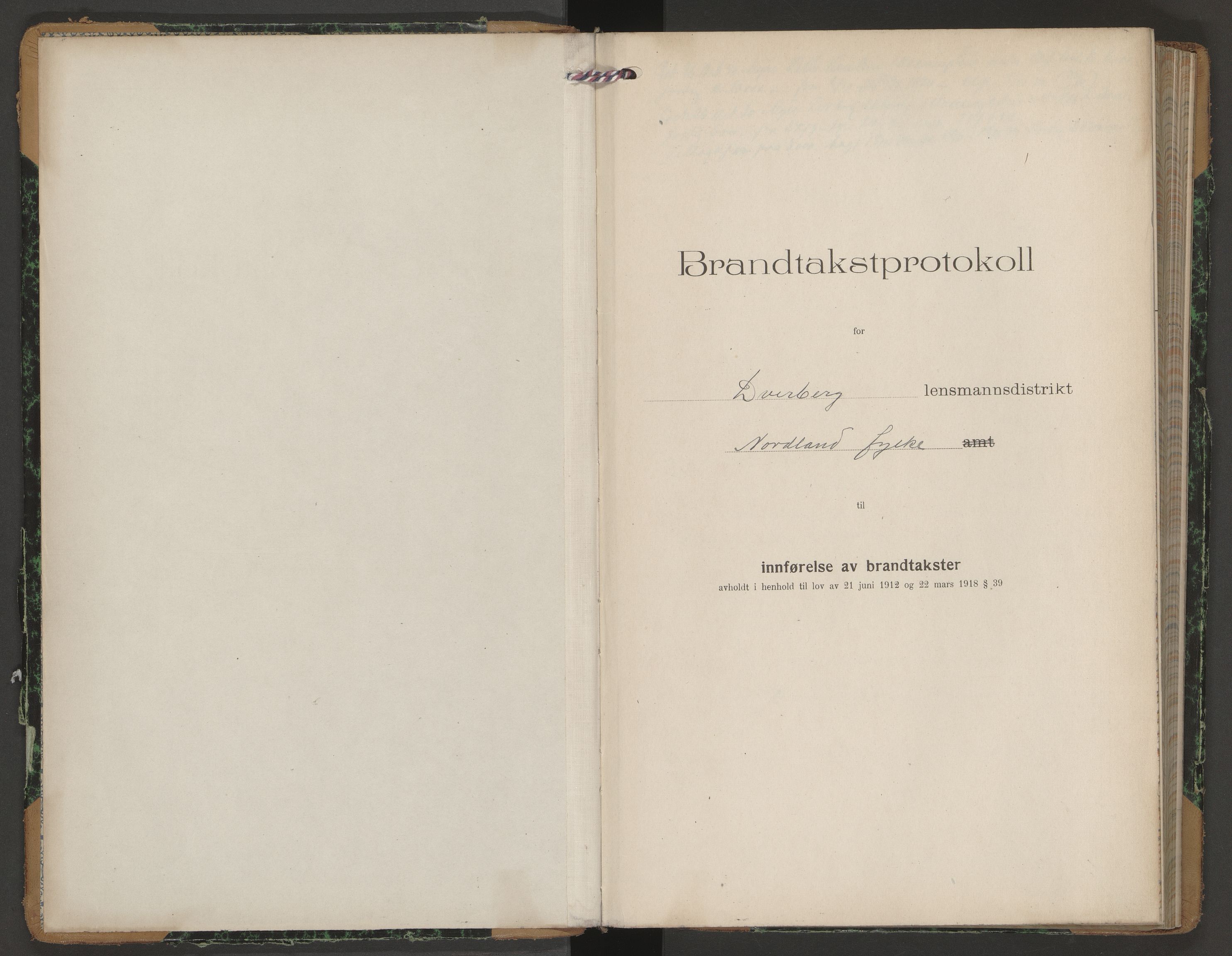 Andøy lensmannskontor, AV/SAT-A-1187/1/O/Oa/L0006: Branntakstprotokoll, 1922-1929