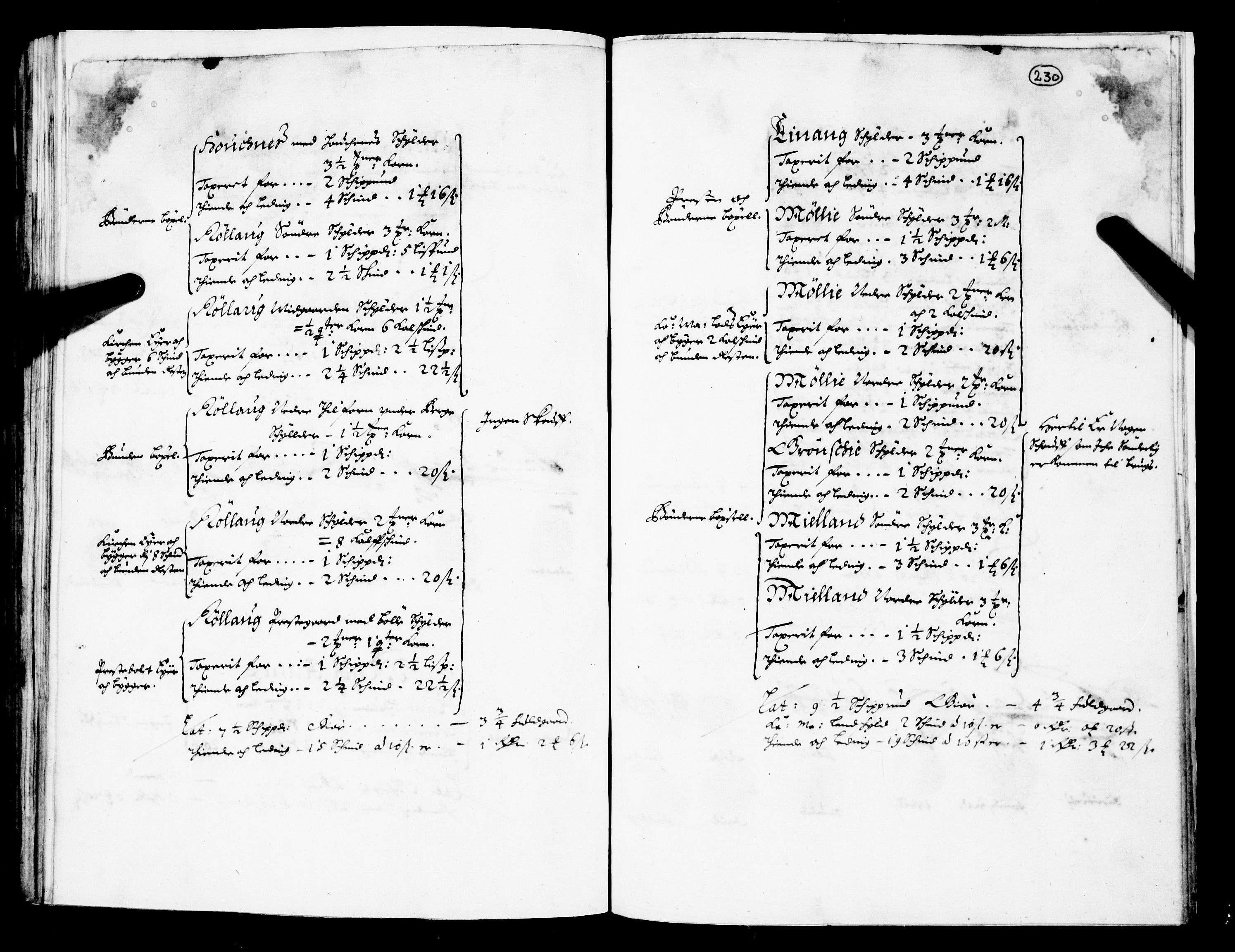 Rentekammeret inntil 1814, Realistisk ordnet avdeling, AV/RA-EA-4070/N/Nb/Nba/L0026: Nedre og Øvre Telemark fogderi, 1667, p. 229b-230a