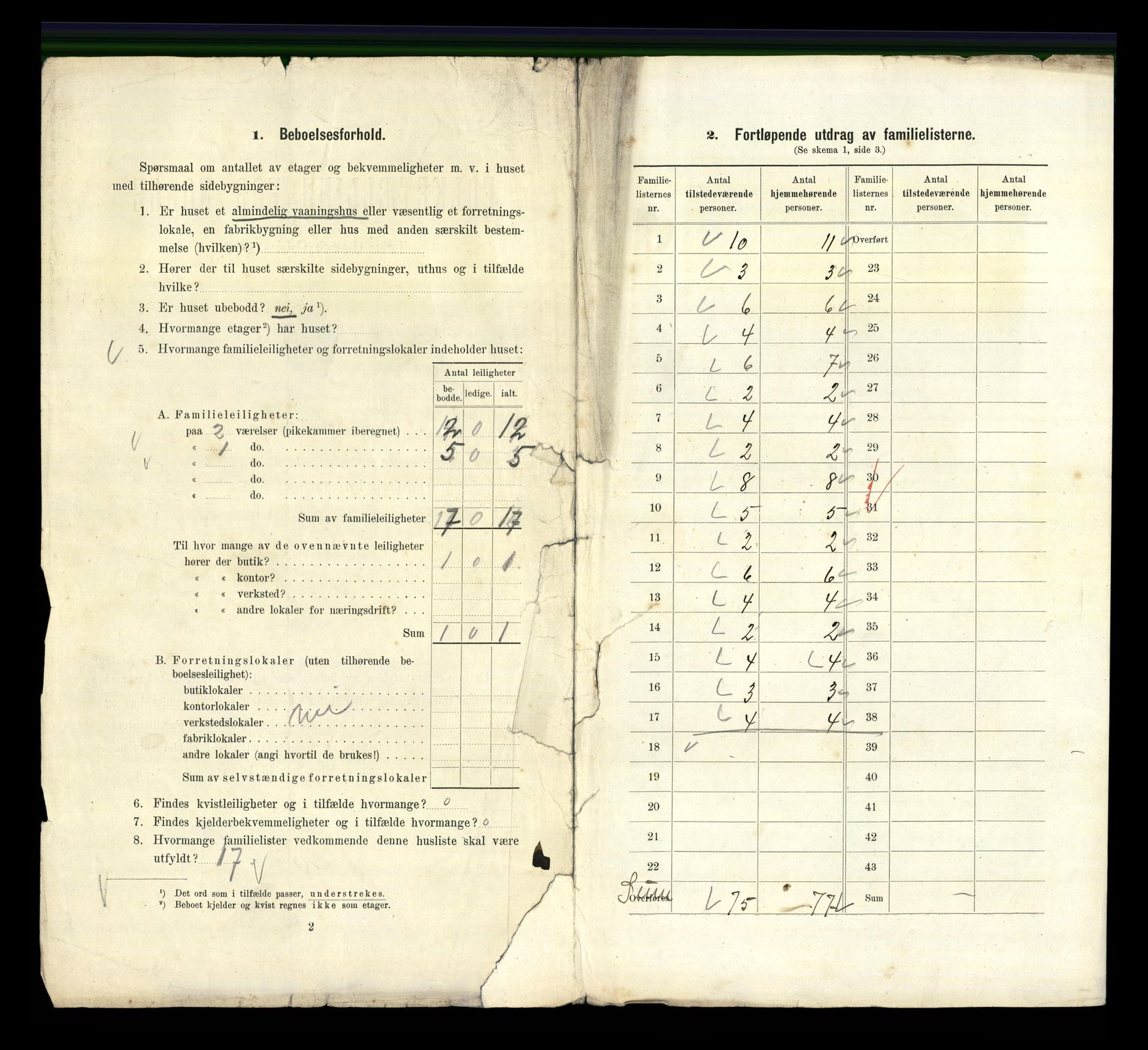 RA, 1910 census for Kristiania, 1910, p. 21234