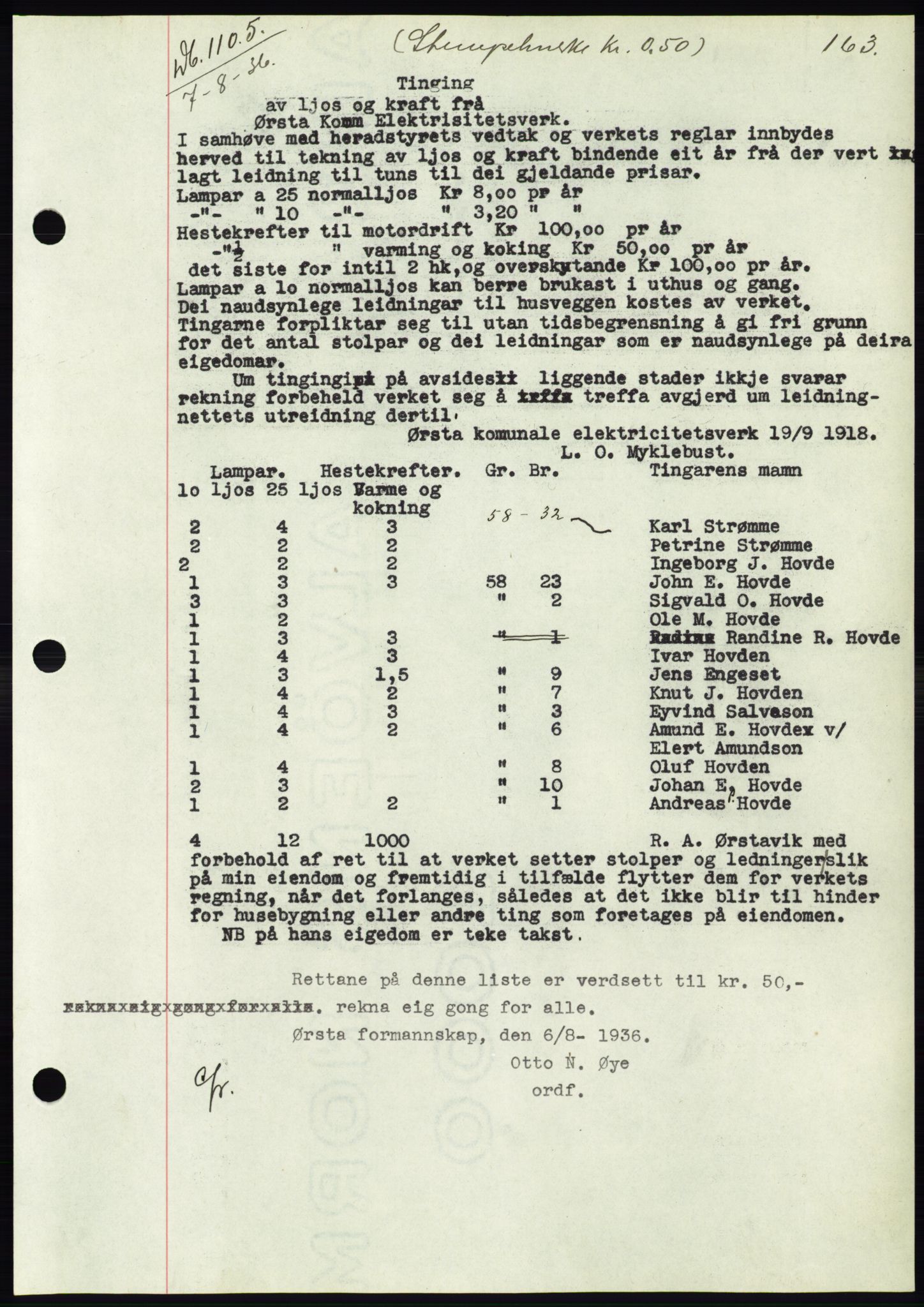 Søre Sunnmøre sorenskriveri, AV/SAT-A-4122/1/2/2C/L0061: Mortgage book no. 55, 1936-1936, Diary no: : 1105/1936