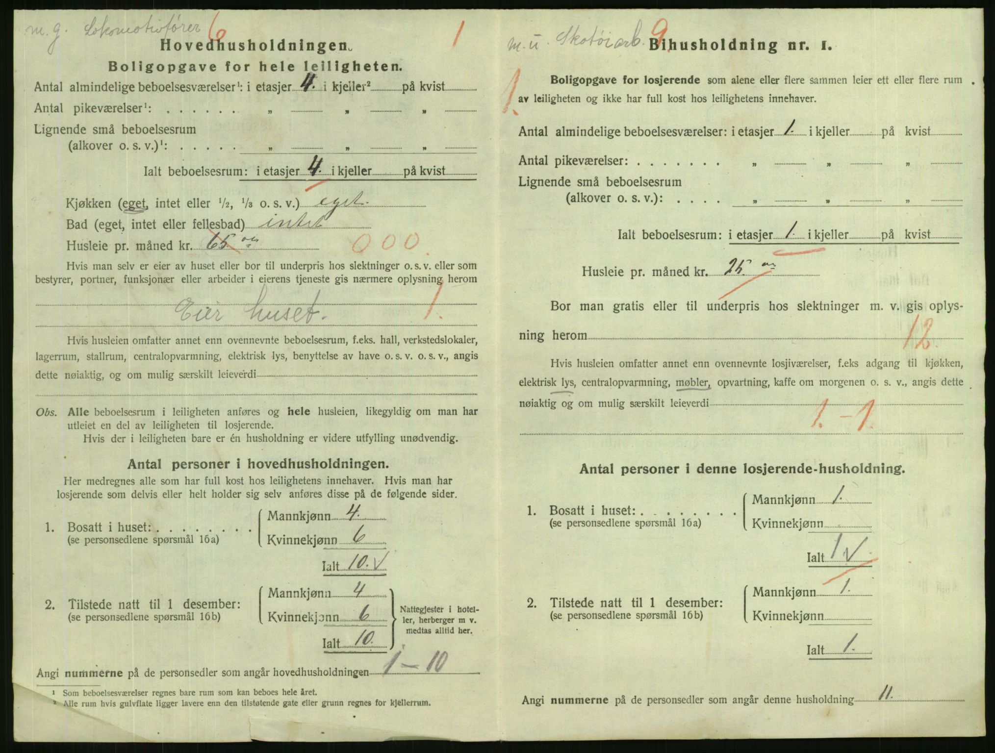 SAH, 1920 census for Hamar, 1920, p. 1226