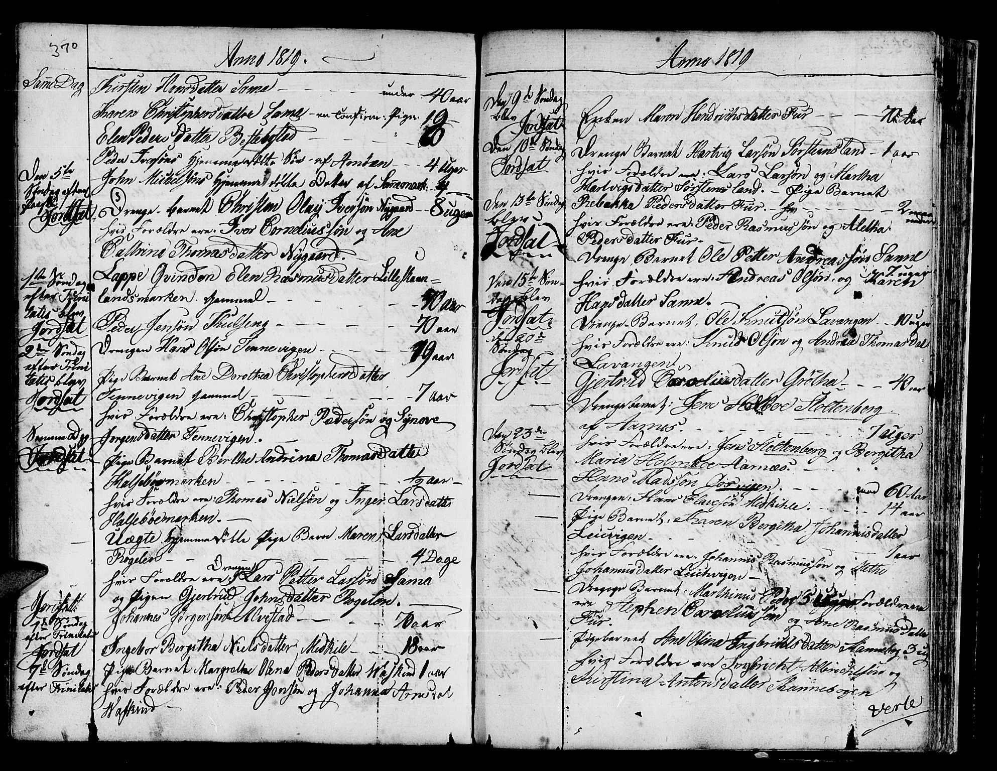 Trondenes sokneprestkontor, SATØ/S-1319/H/Ha/L0005kirke: Parish register (official) no. 5, 1804-1820, p. 370-371