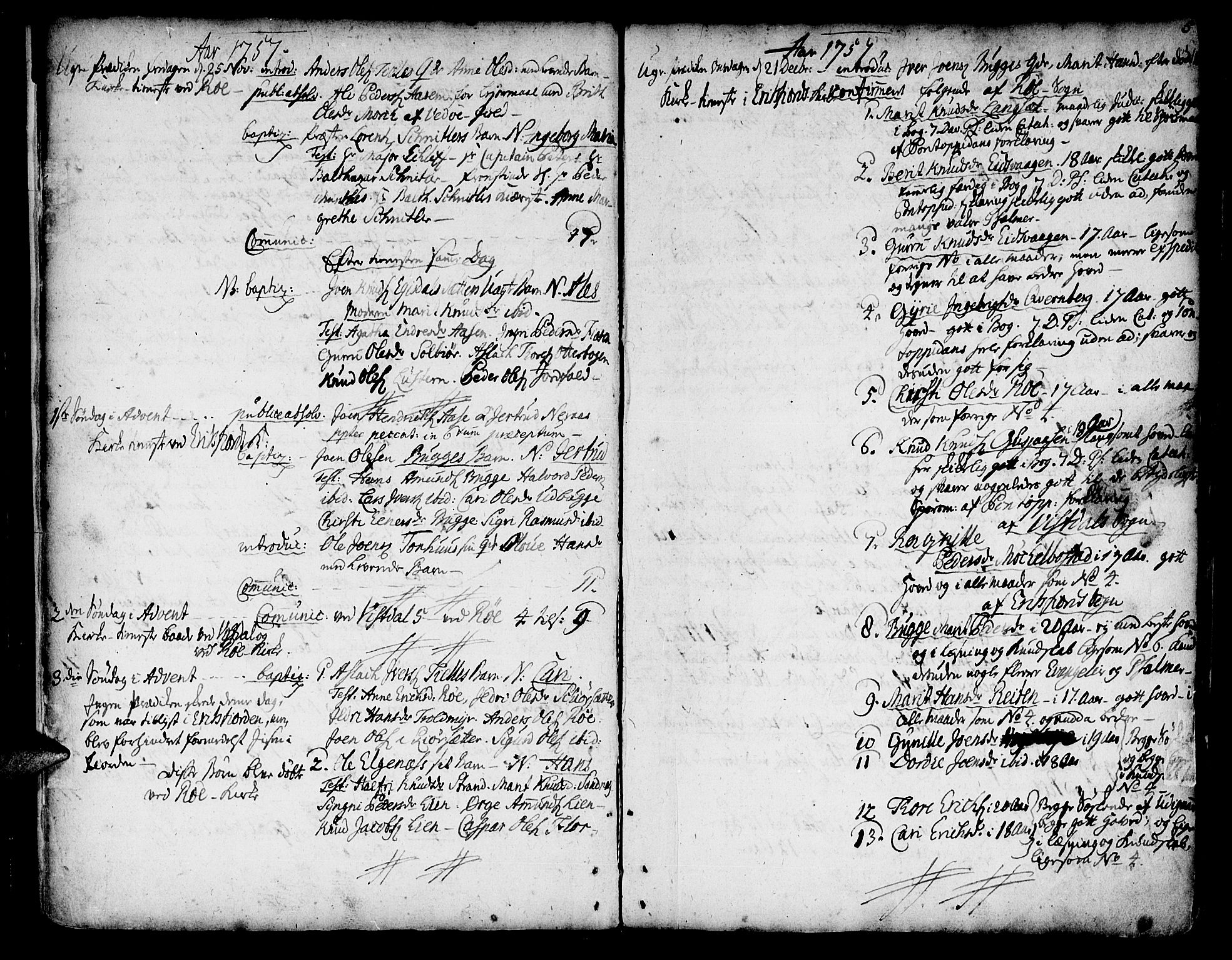 Ministerialprotokoller, klokkerbøker og fødselsregistre - Møre og Romsdal, AV/SAT-A-1454/551/L0621: Parish register (official) no. 551A01, 1757-1803, p. 5