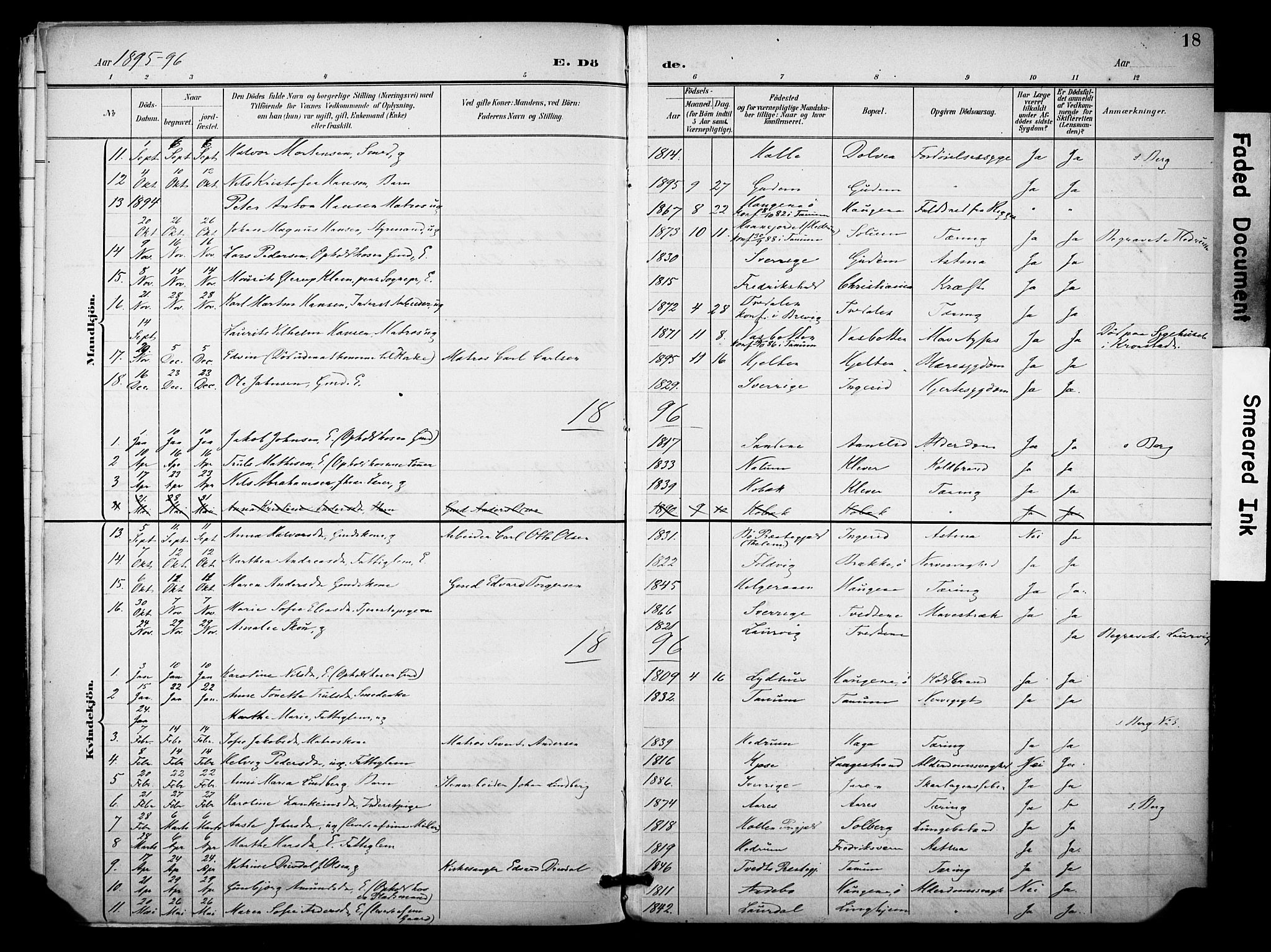 Brunlanes kirkebøker, SAKO/A-342/F/Fc/L0002: Parish register (official) no. III 2, 1895-1899, p. 18