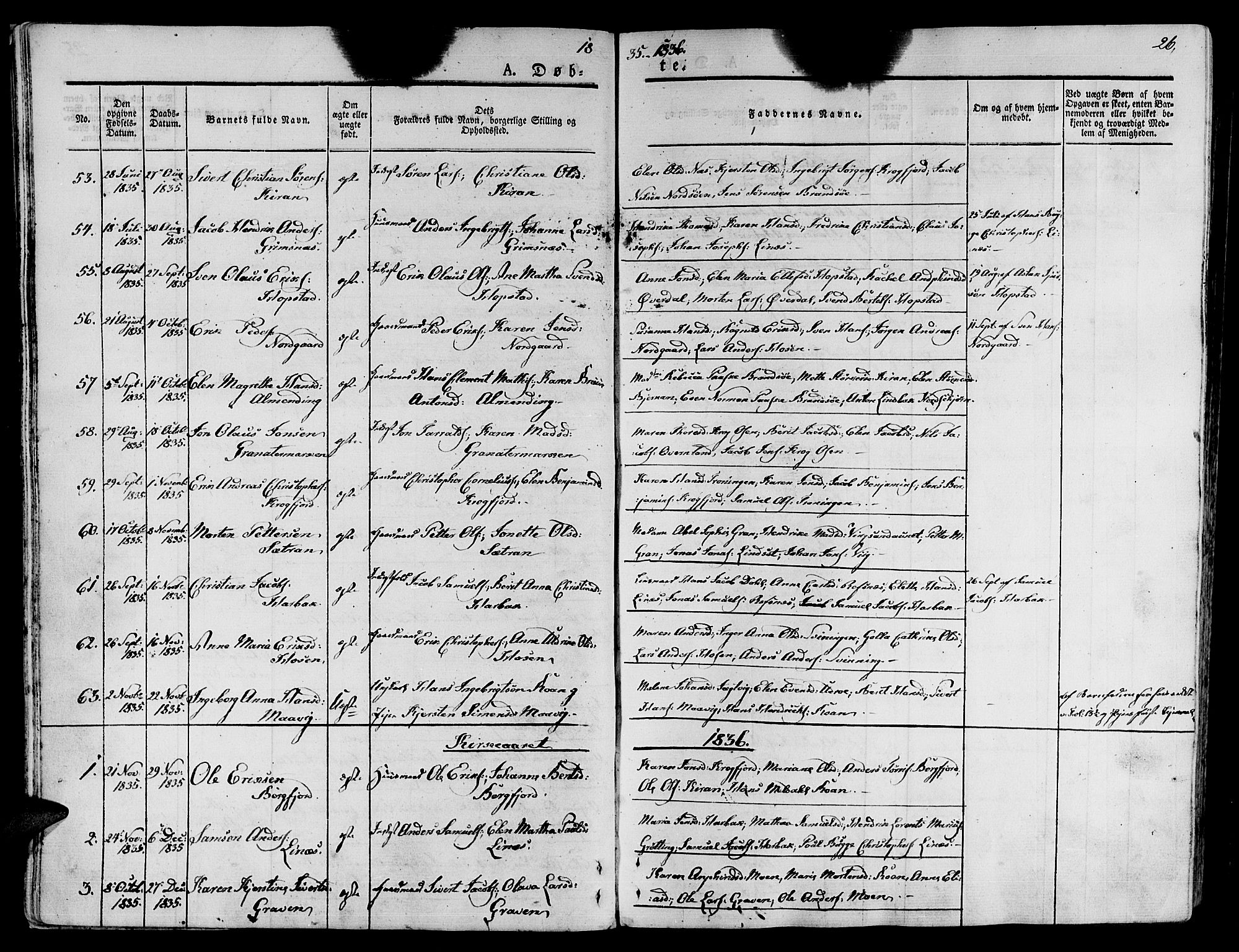 Ministerialprotokoller, klokkerbøker og fødselsregistre - Sør-Trøndelag, SAT/A-1456/657/L0703: Parish register (official) no. 657A04, 1831-1846, p. 26