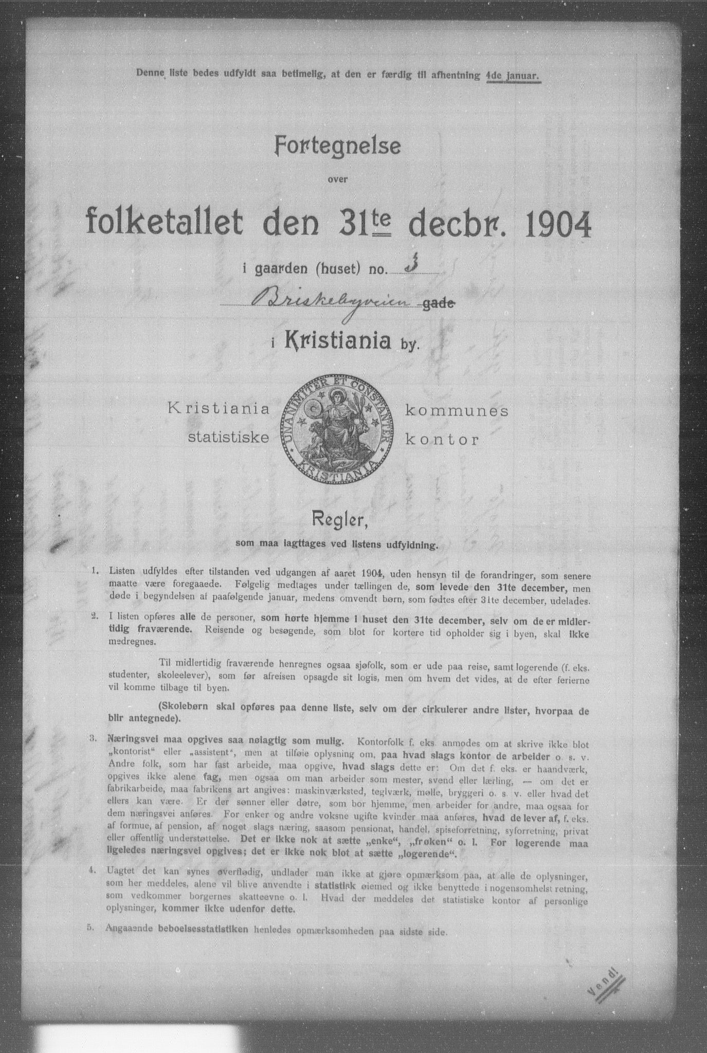 OBA, Municipal Census 1904 for Kristiania, 1904, p. 1950