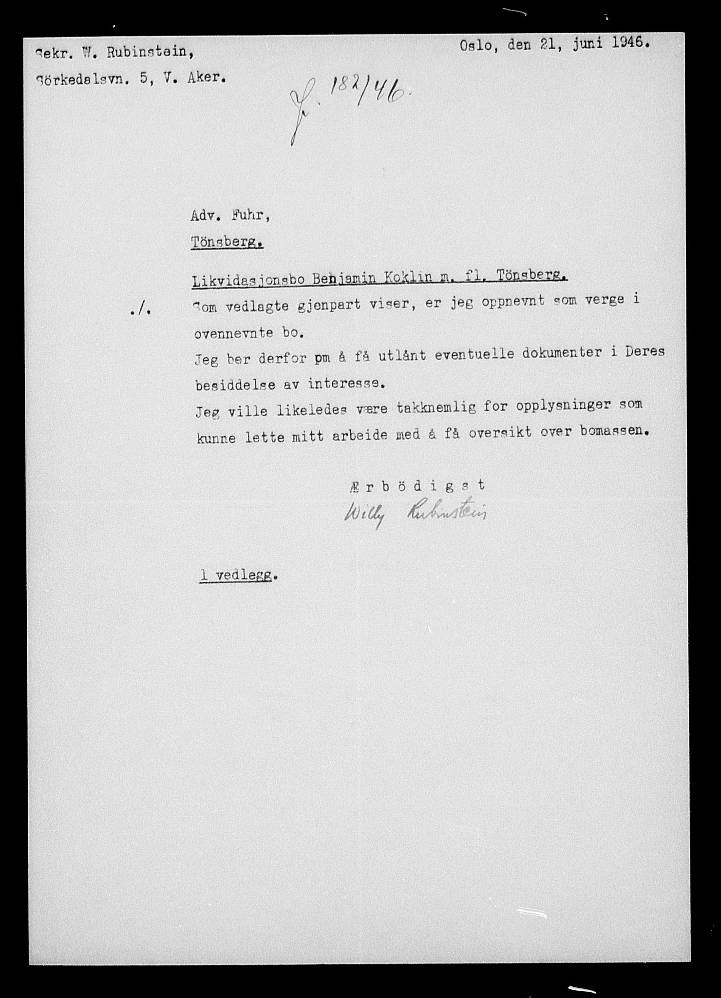 Justisdepartementet, Tilbakeføringskontoret for inndratte formuer, AV/RA-S-1564/H/Hc/Hcd/L1002: --, 1945-1947, p. 12