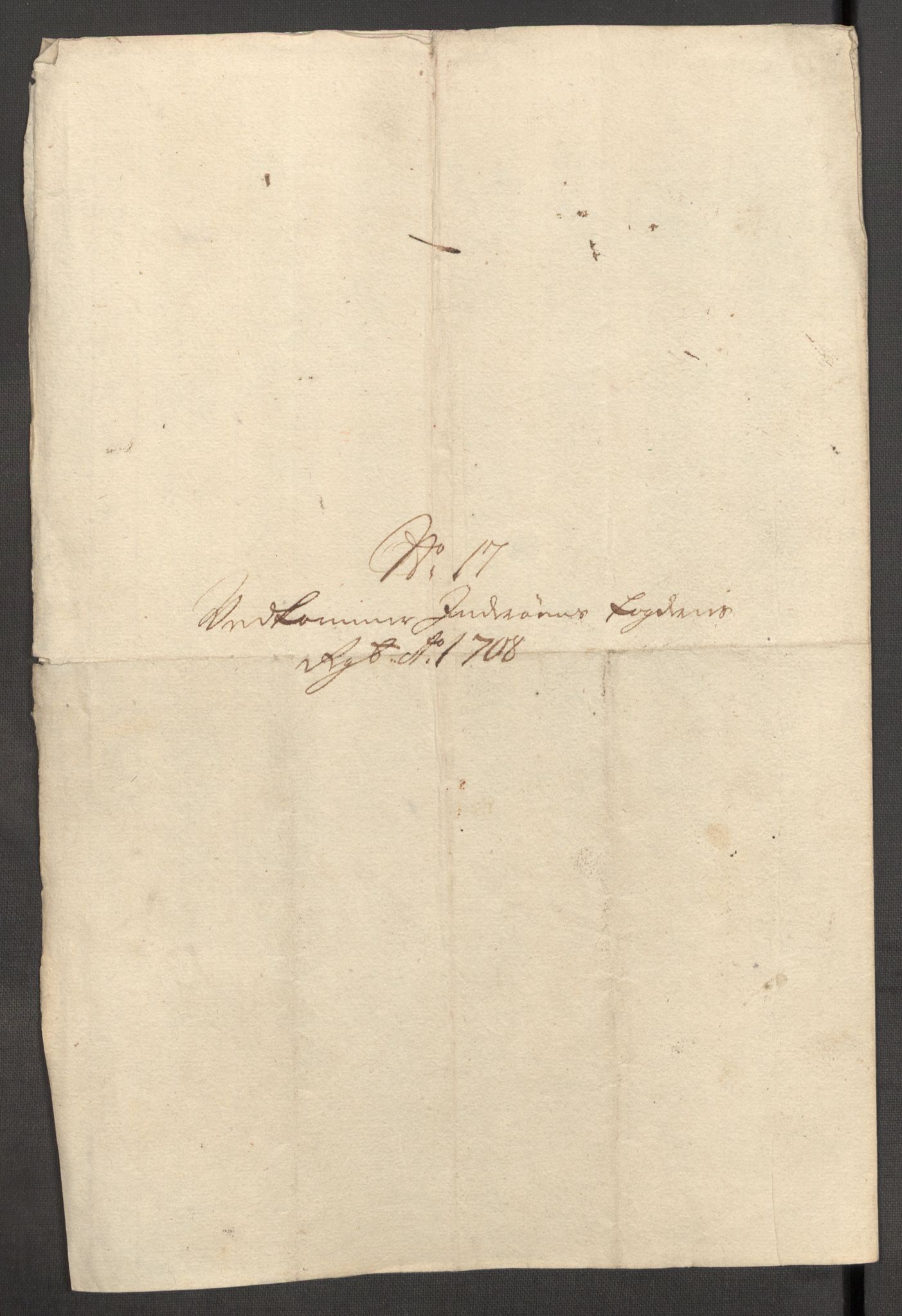 Rentekammeret inntil 1814, Reviderte regnskaper, Fogderegnskap, AV/RA-EA-4092/R63/L4316: Fogderegnskap Inderøy, 1708, p. 204