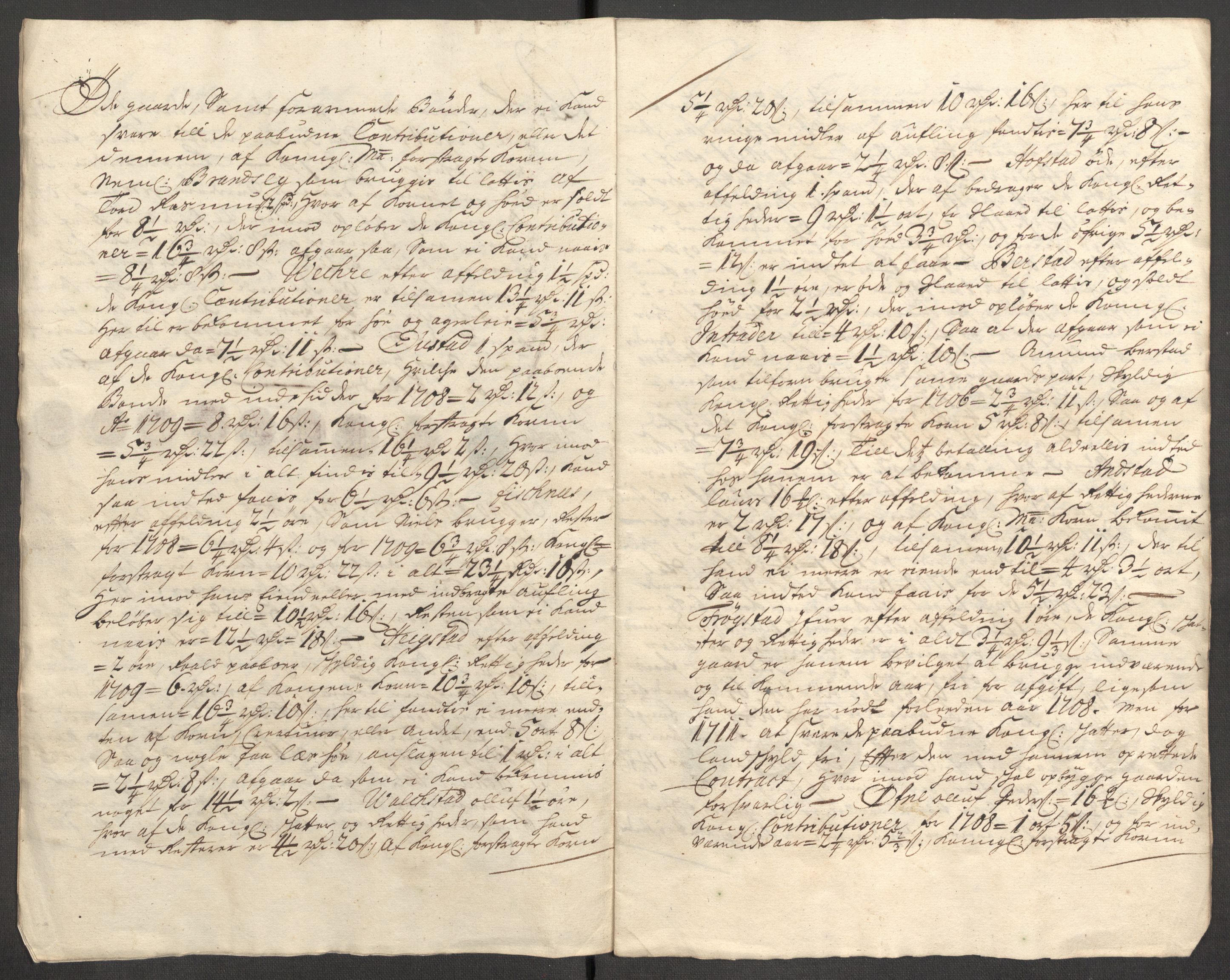 Rentekammeret inntil 1814, Reviderte regnskaper, Fogderegnskap, AV/RA-EA-4092/R63/L4317: Fogderegnskap Inderøy, 1709, p. 259