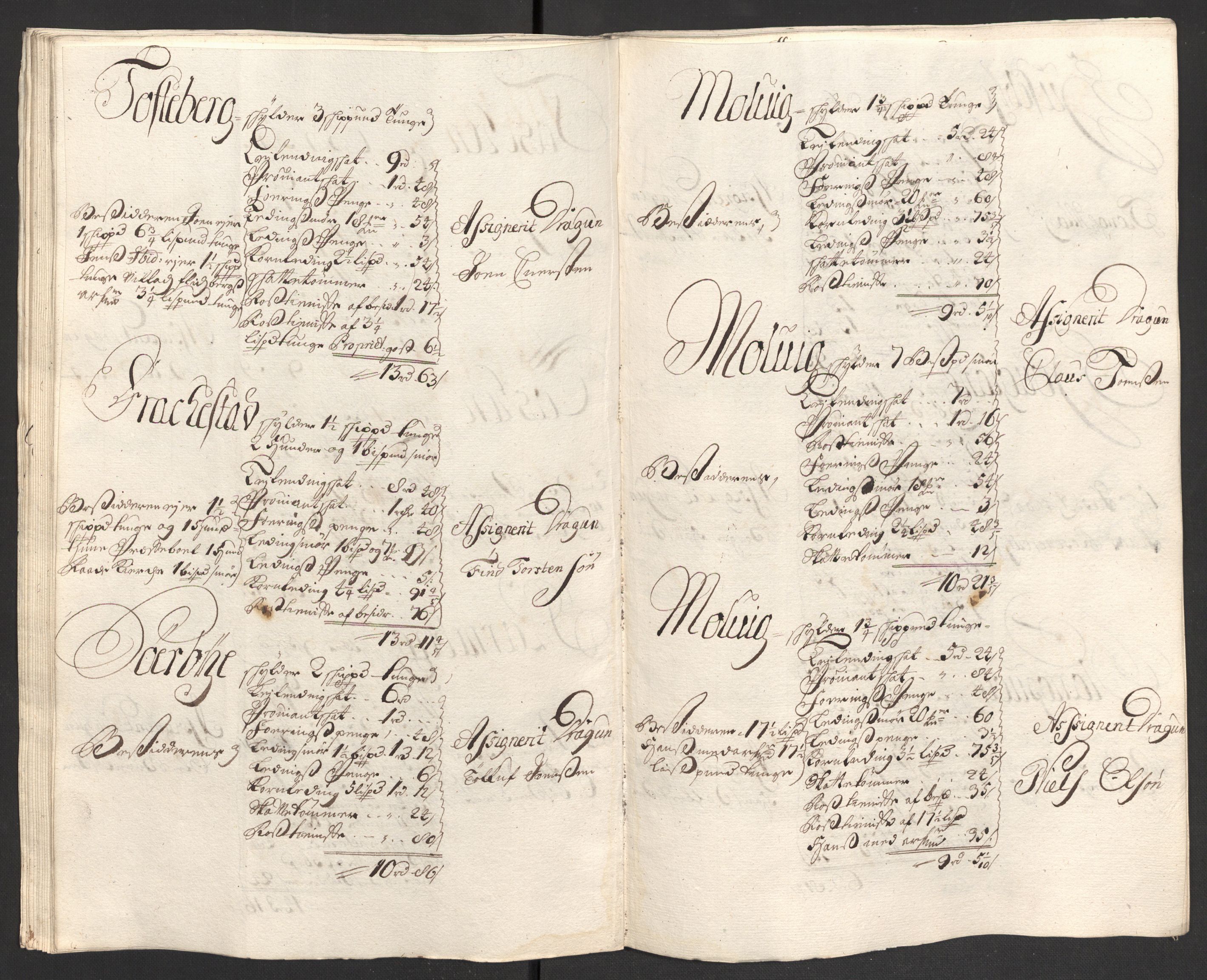 Rentekammeret inntil 1814, Reviderte regnskaper, Fogderegnskap, AV/RA-EA-4092/R04/L0130: Fogderegnskap Moss, Onsøy, Tune, Veme og Åbygge, 1701, p. 163