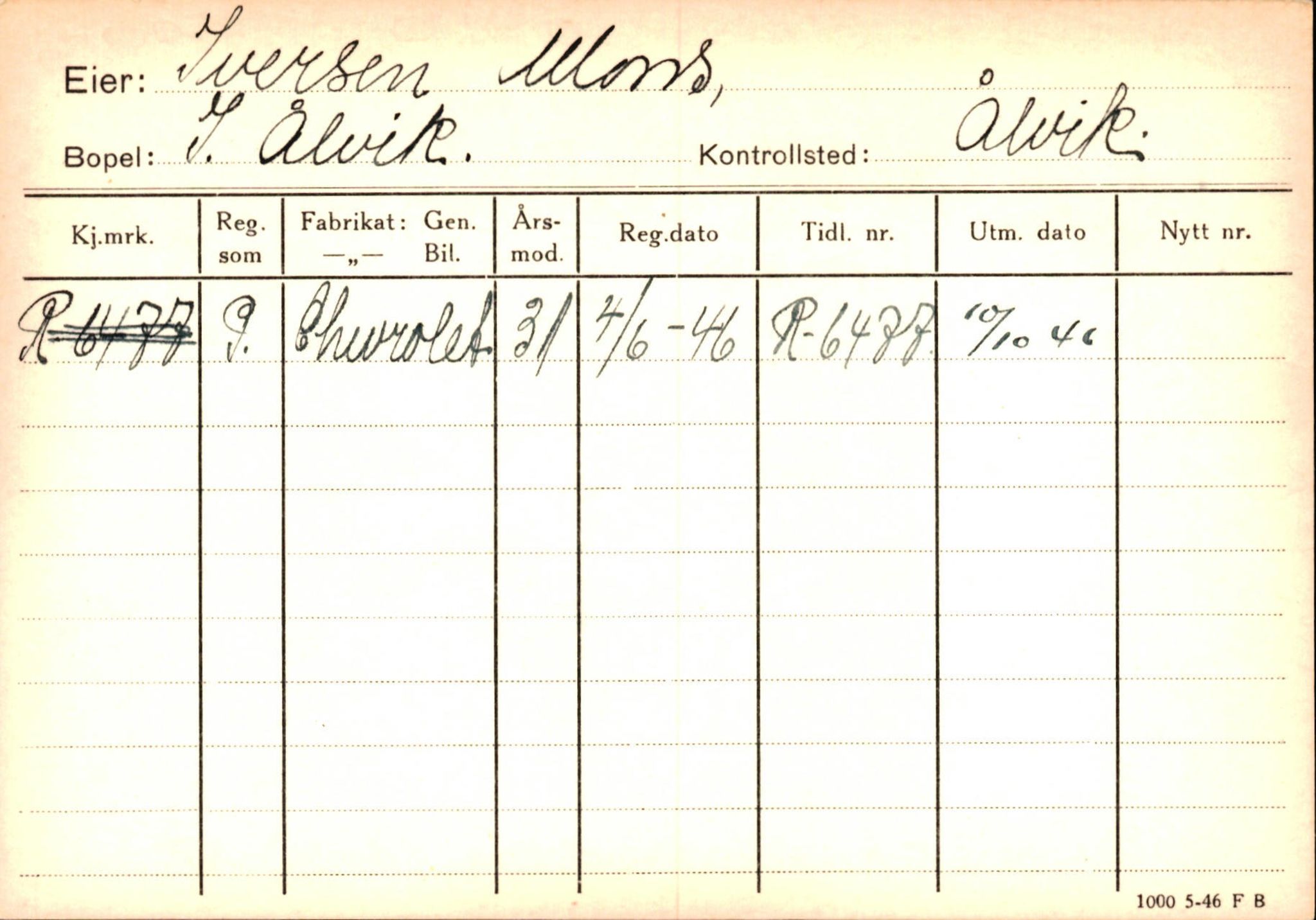 Statens vegvesen, Hordaland vegkontor, AV/SAB-A-5201/2/Hc/L0002: Eierkort Hardanger - I-P, 1928-1960, p. 17