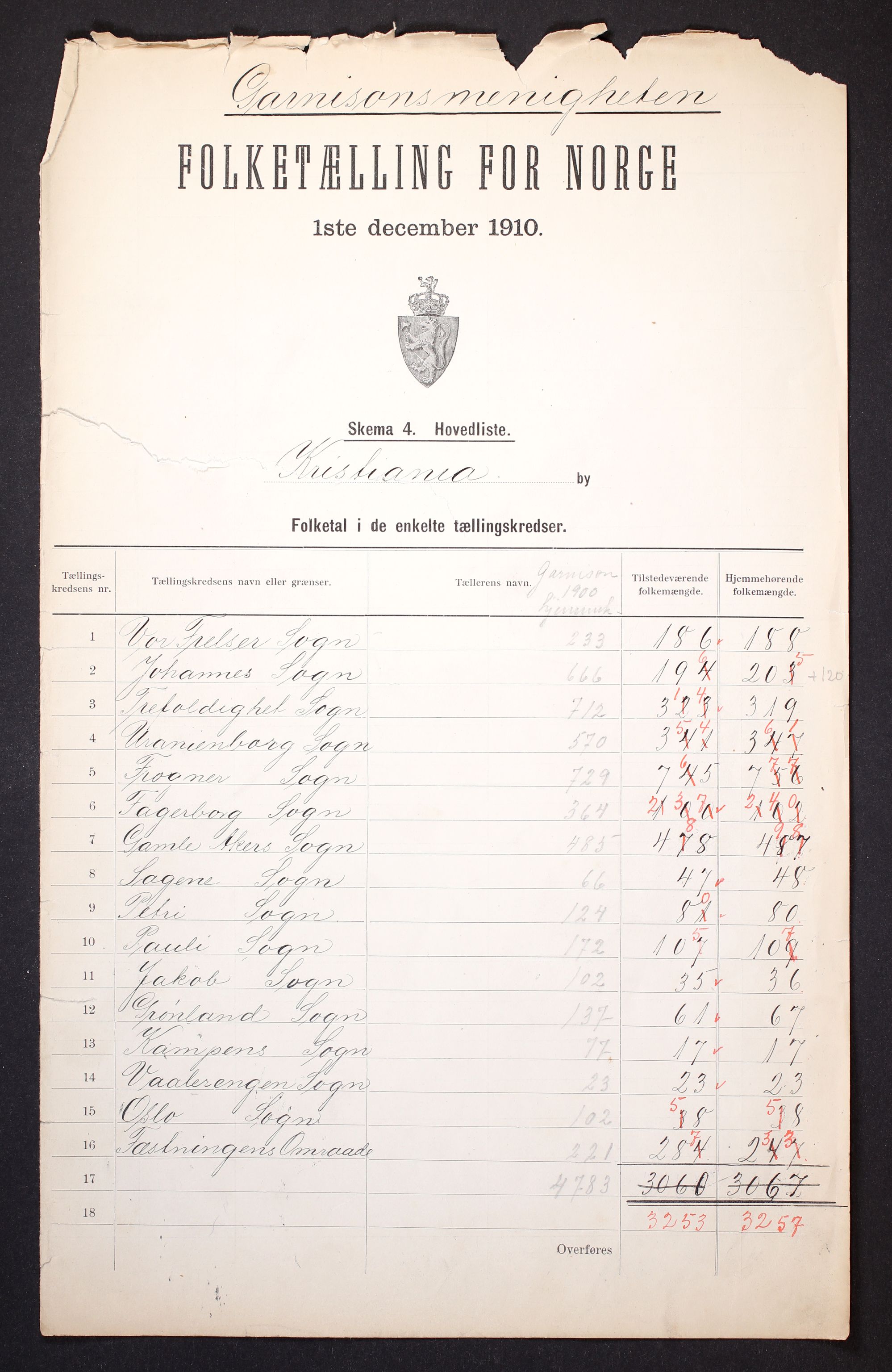RA, 1910 census for Kristiania, 1910, p. 517