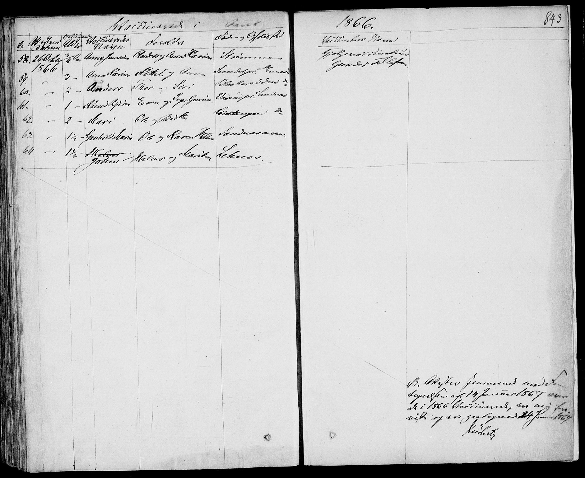 Drangedal kirkebøker, SAKO/A-258/F/Fa/L0007b: Parish register (official) no. 7b, 1837-1856, p. 843